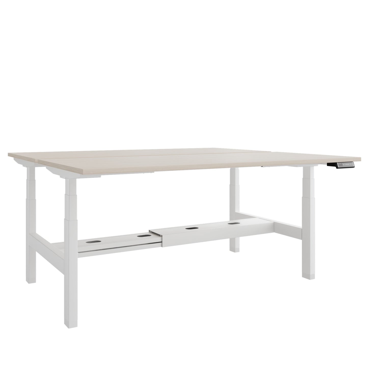 TELDRA Pro Team-Schreibtisch | 1600-1800 mm, elektrisch höhenverstellbar, Sandesche