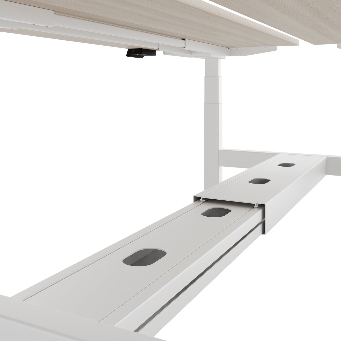 TELDRA Pro Team-Schreibtisch | 1600-1800 mm, elektrisch höhenverstellbar, Sandesche