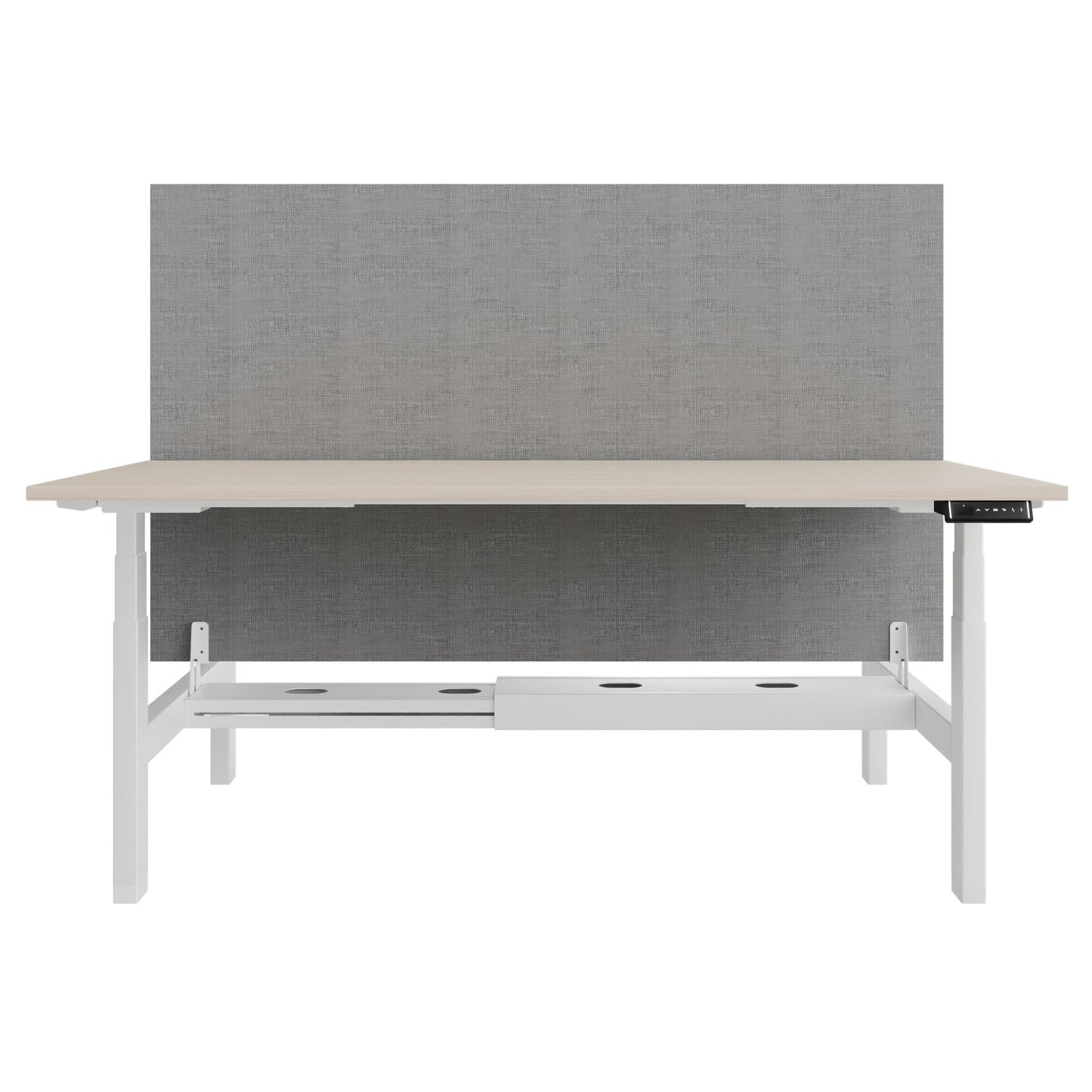 TELDRA Pro Team-Schreibtisch | 1600-1800 mm, elektrisch höhenverstellbar, Sandesche