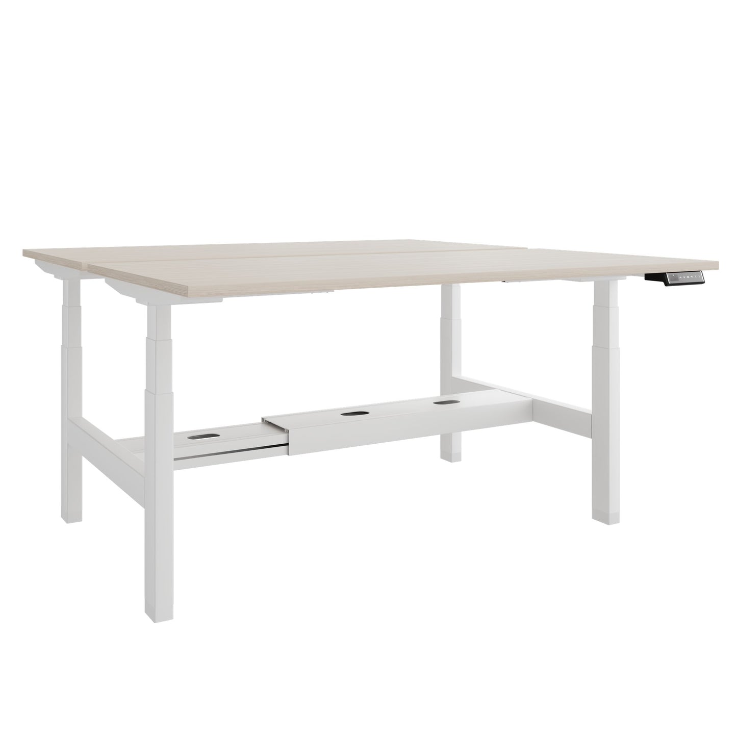 TELDRA Pro Team-Schreibtisch | 1600-1800 mm, elektrisch höhenverstellbar, Sandesche