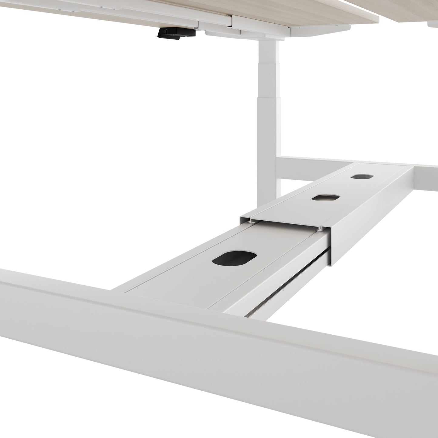 TELDRA Pro Team-Schreibtisch | 1600-1800 mm, elektrisch höhenverstellbar, Sandesche