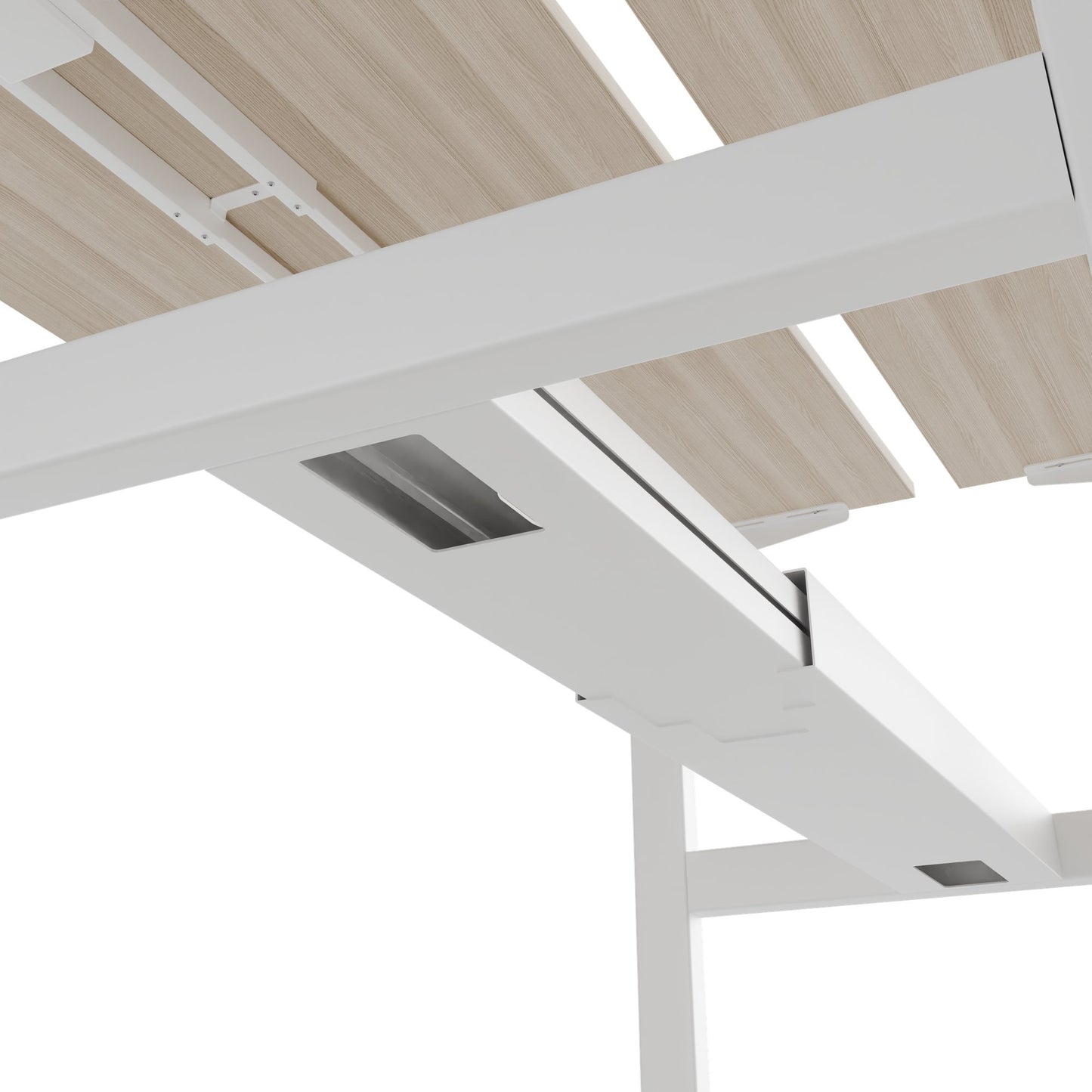 TELDRA Pro Team-Schreibtisch | 1600-1800 mm, elektrisch höhenverstellbar, Sandesche