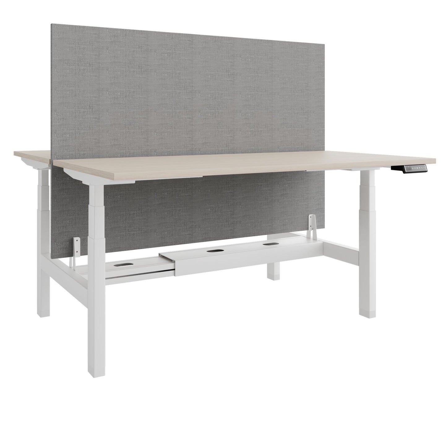 TELDRA Pro Team-Schreibtisch | 1600-1800 mm, elektrisch höhenverstellbar, Sandesche