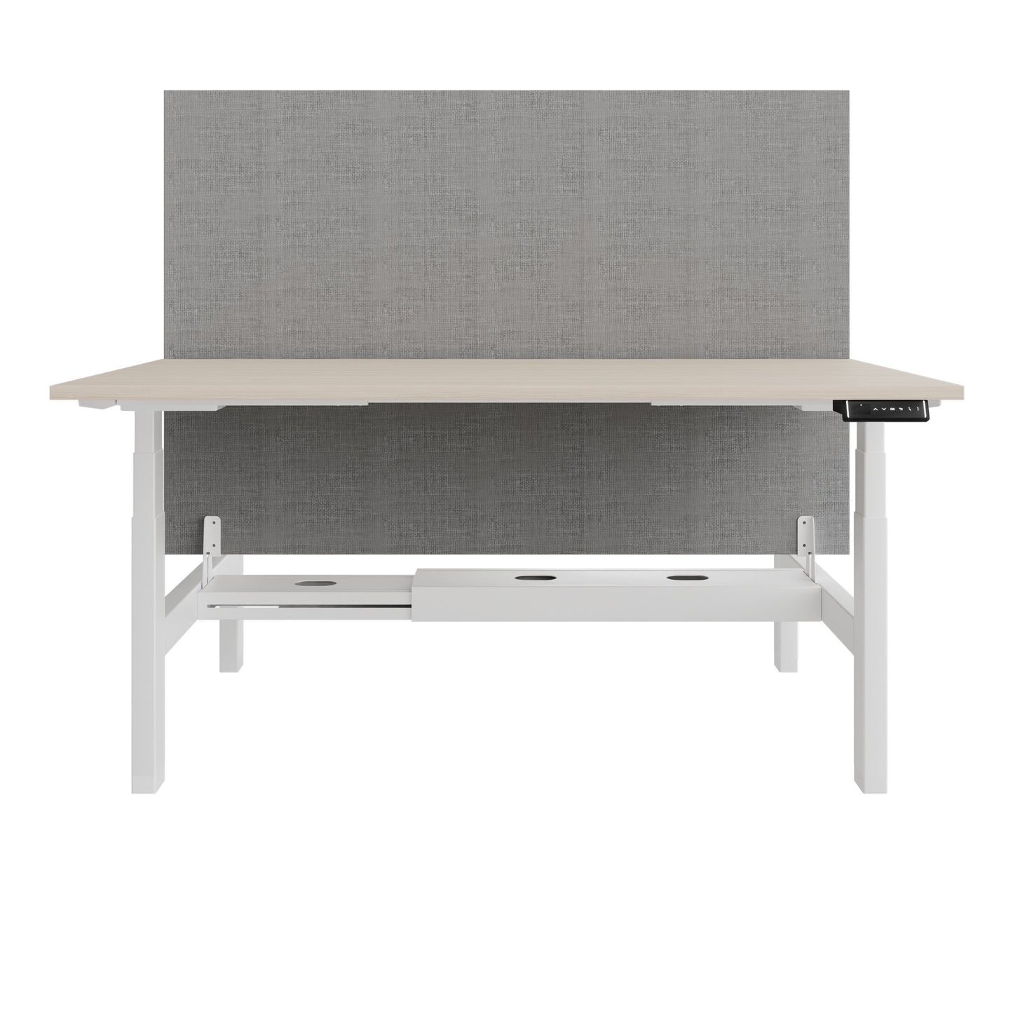 TELDRA Pro Team-Schreibtisch | 1600-1800 mm, elektrisch höhenverstellbar, Sandesche