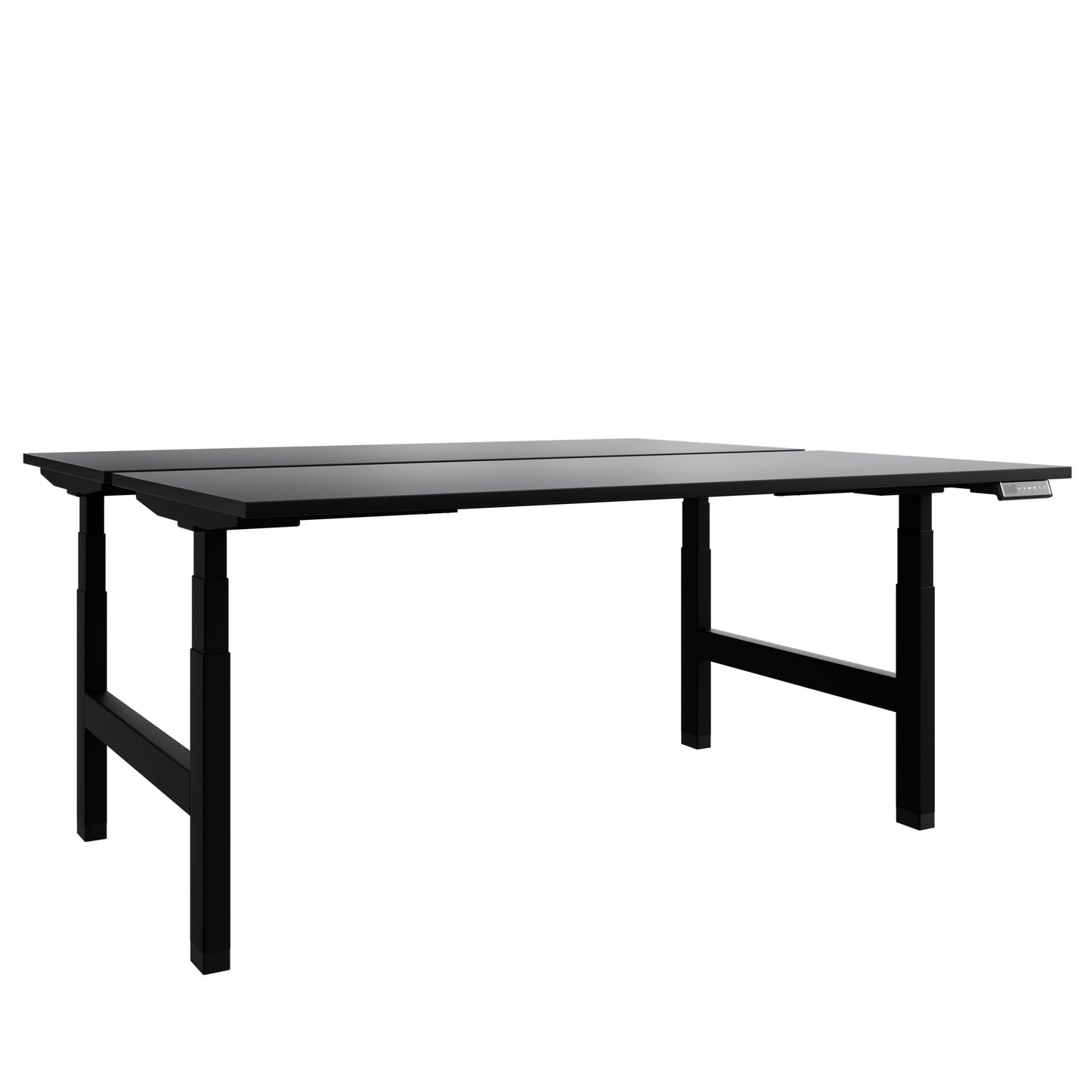 TELDRA Pro Team-Schreibtisch | 1600-1800 mm, elektrisch höhenverstellbar, Schwarz