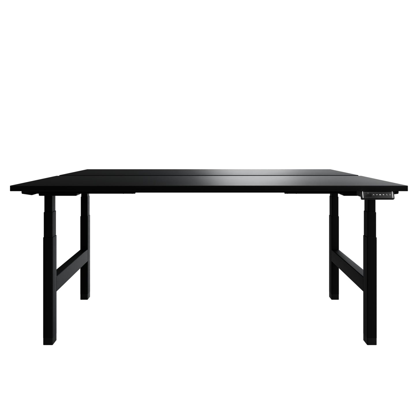 TELDRA Pro Team-Schreibtisch | 1600-1800 mm, elektrisch höhenverstellbar, Schwarz