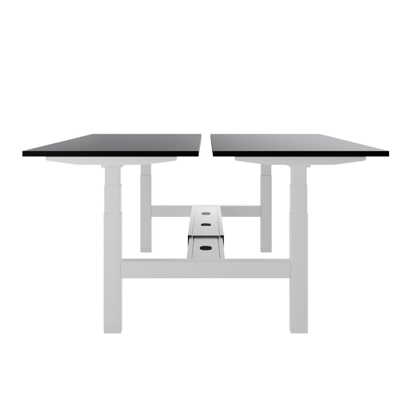 TELDRA Pro Team-Schreibtisch | 1600-1800 mm, elektrisch höhenverstellbar, Schwarz