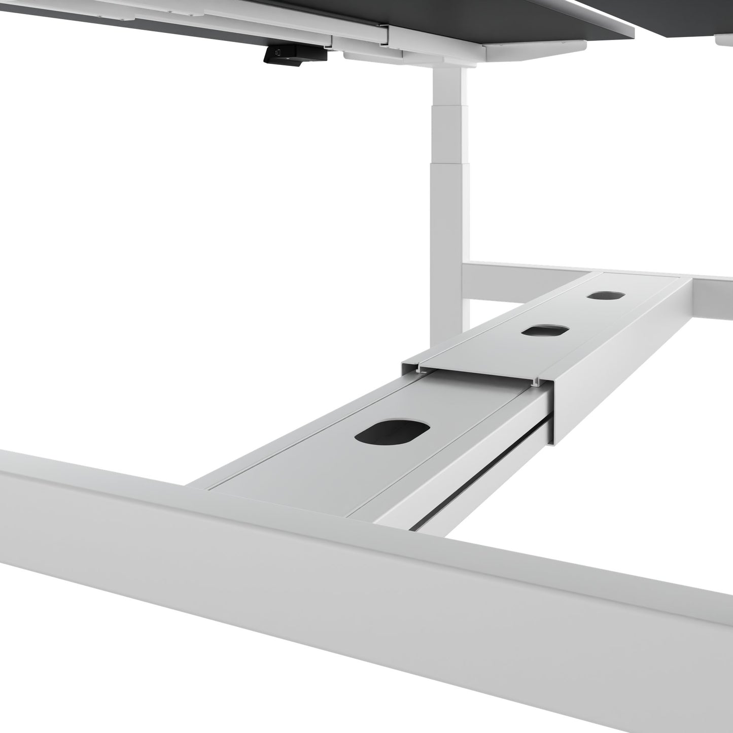 TELDRA Pro Team-Schreibtisch | 1600-1800 mm, elektrisch höhenverstellbar, Schwarz