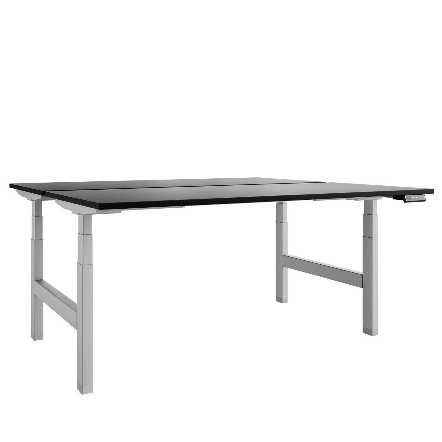 TELDRA Pro Team-Schreibtisch | 1600-1800 mm, elektrisch höhenverstellbar, Schwarz