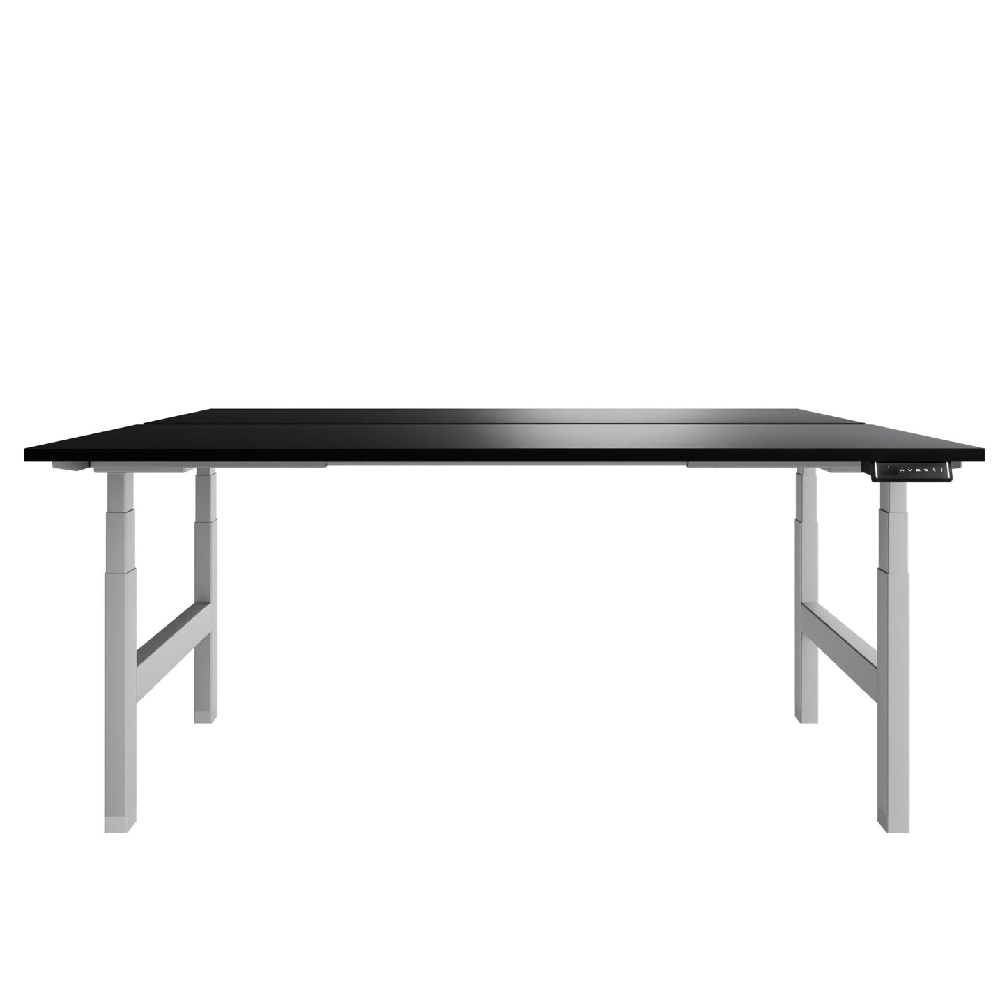 TELDRA Pro Team-Schreibtisch | 1600-1800 mm, elektrisch höhenverstellbar, Schwarz