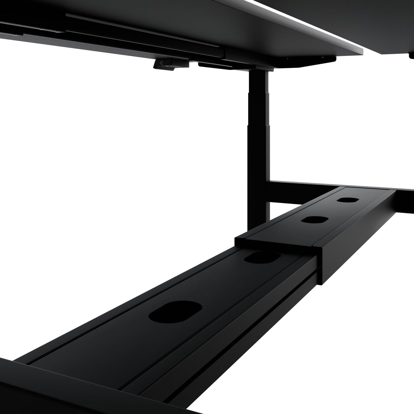 TELDRA Pro Team-Schreibtisch | 1600-1800 mm, elektrisch höhenverstellbar, Schwarz