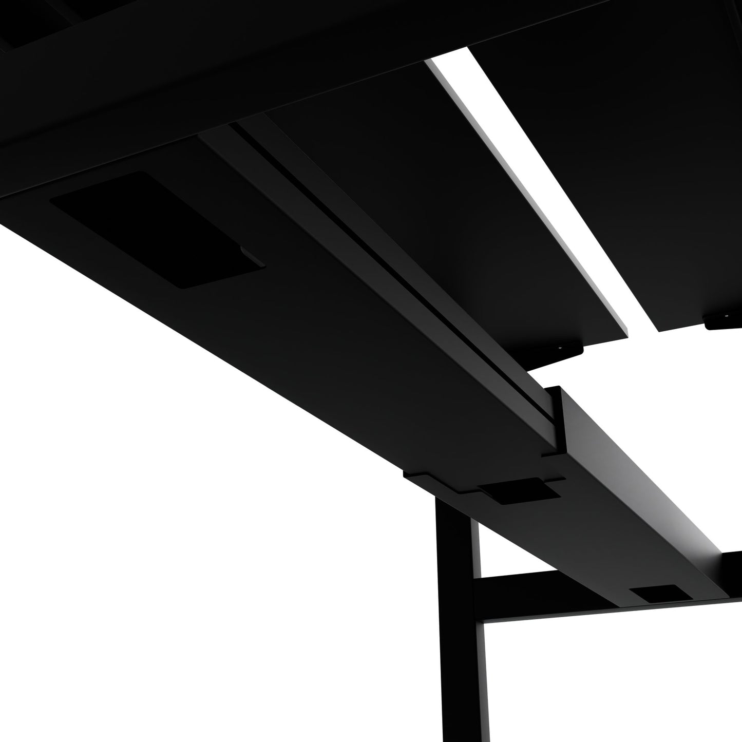 TELDRA Pro Team-Schreibtisch | 1600-1800 mm, elektrisch höhenverstellbar, Schwarz