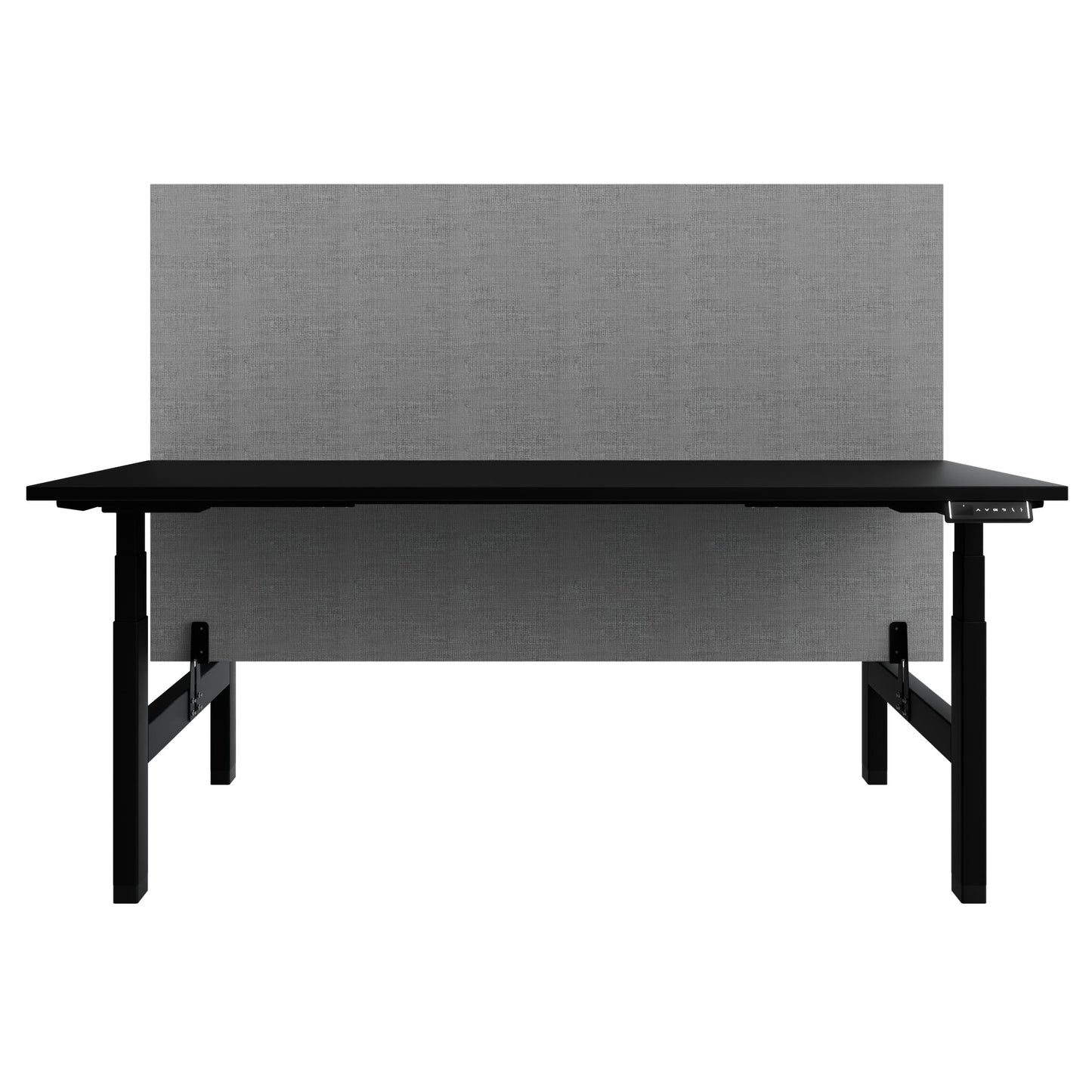 TELDRA Pro Team-Schreibtisch | 1600-1800 mm, elektrisch höhenverstellbar, Schwarz