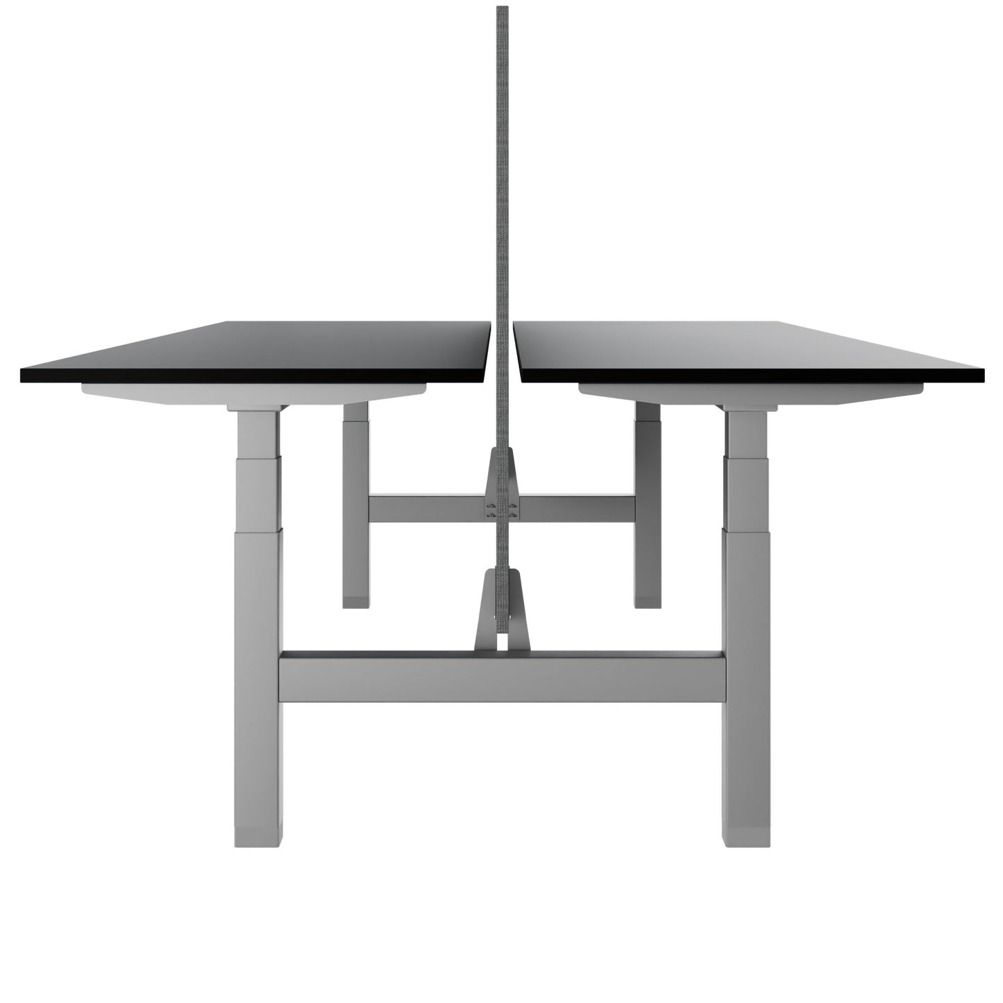 TELDRA Pro Team-Schreibtisch | 1600-1800 mm, elektrisch höhenverstellbar, Schwarz