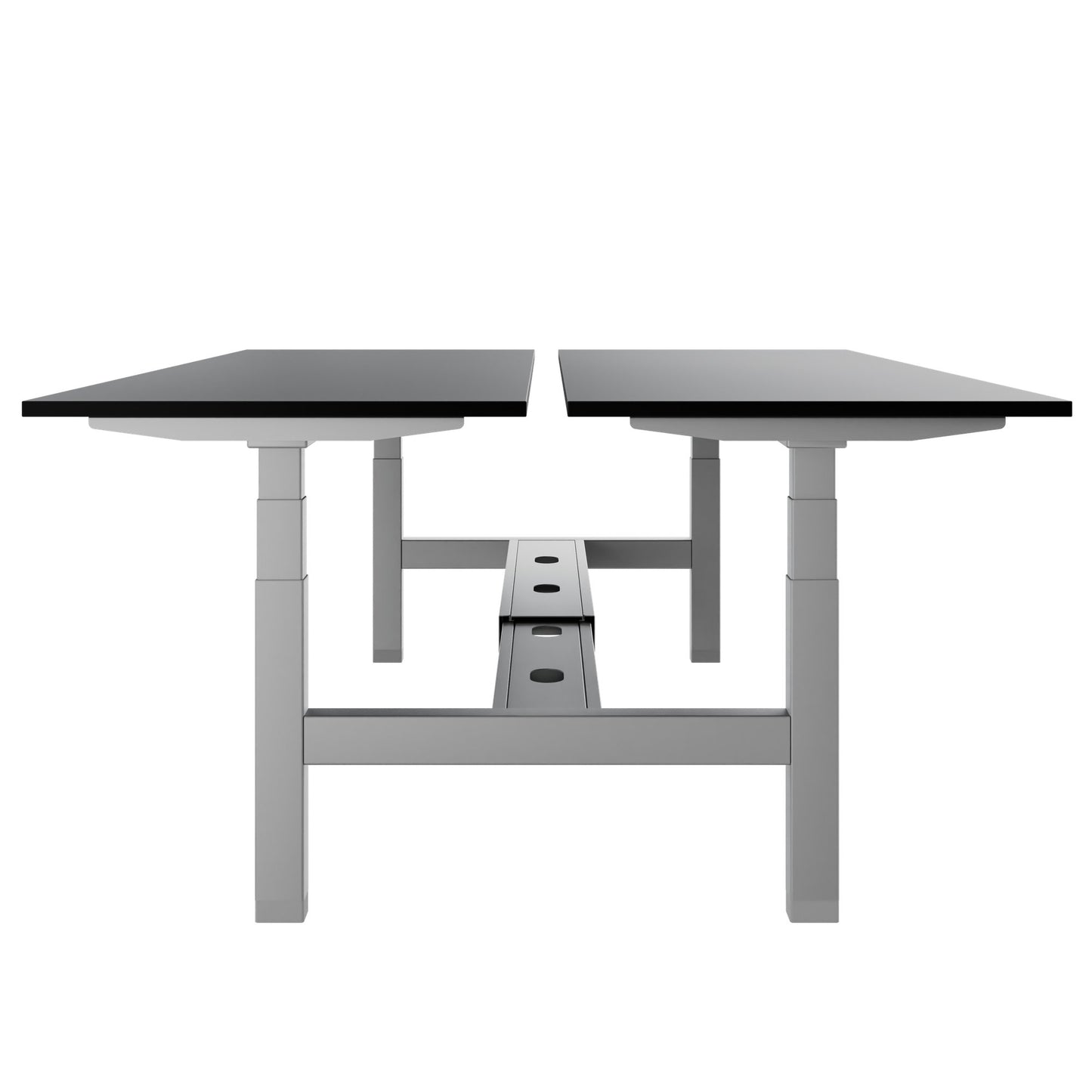 TELDRA Pro Team-Schreibtisch | 1600-1800 mm, elektrisch höhenverstellbar, Schwarz