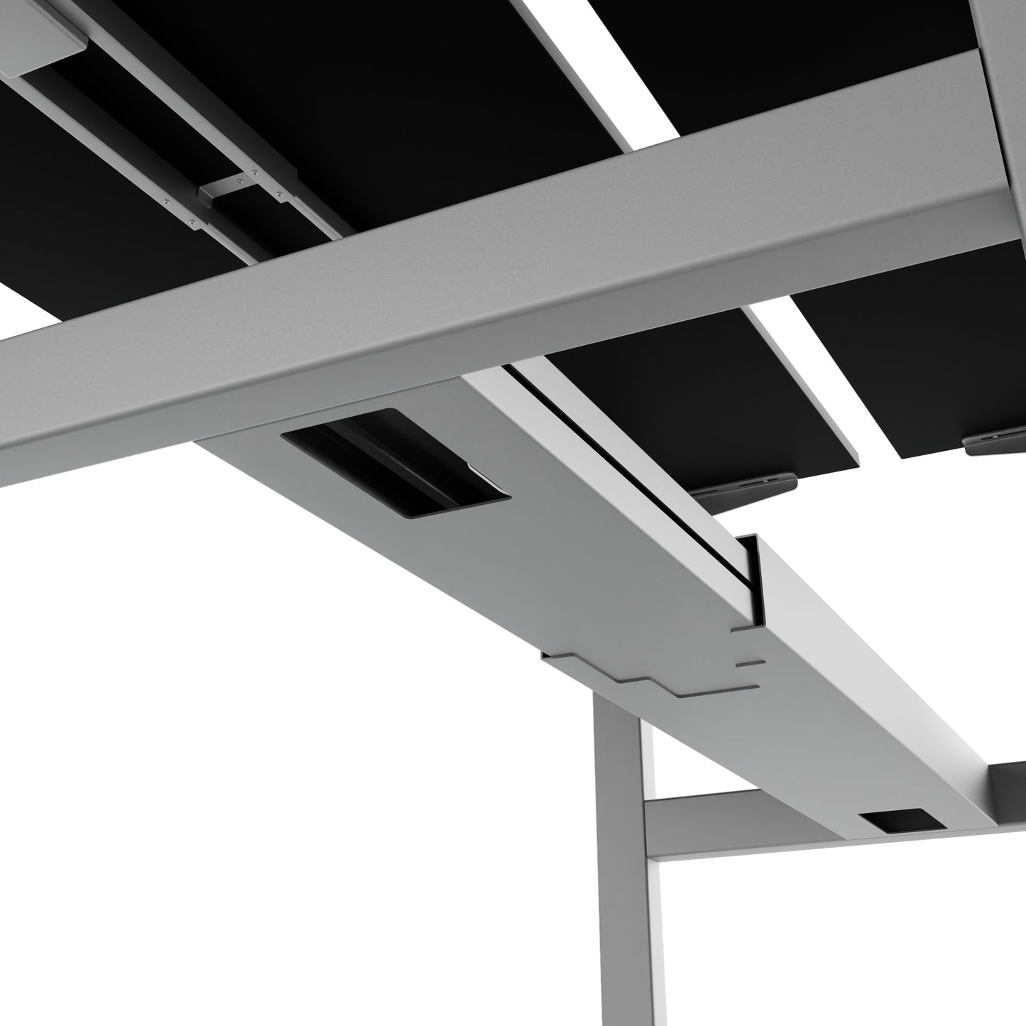 TELDRA Pro Team-Schreibtisch | 1600-1800 mm, elektrisch höhenverstellbar, Schwarz