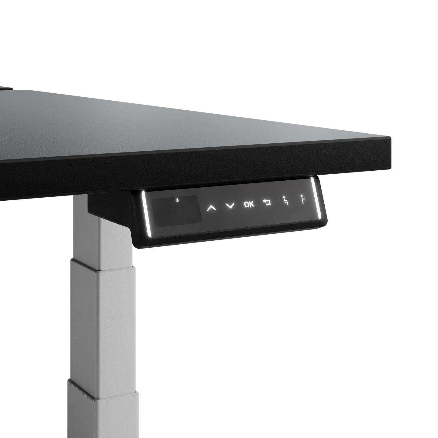 TELDRA Pro Team-Schreibtisch | 1600-1800 mm, elektrisch höhenverstellbar, Schwarz