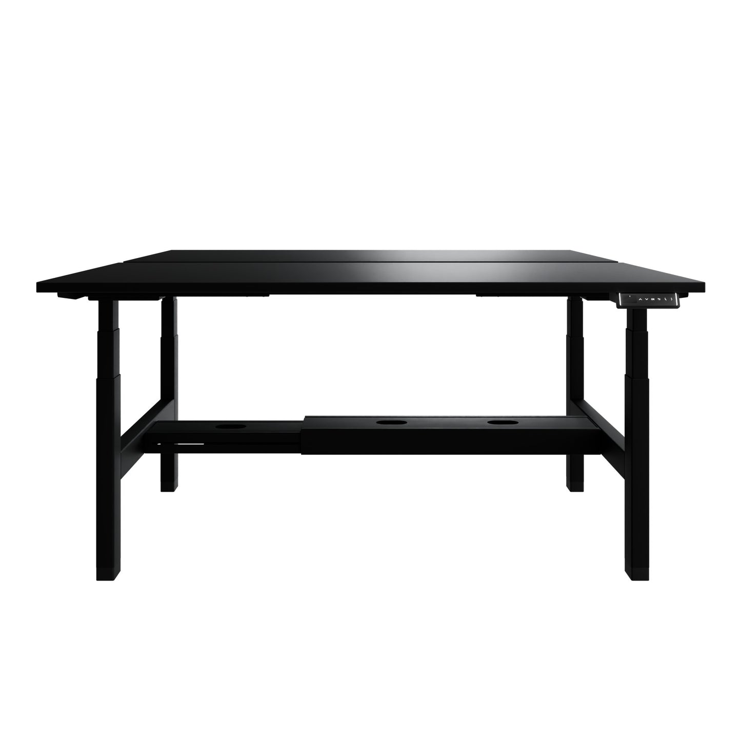 TELDRA Pro Team-Schreibtisch | 1600-1800 mm, elektrisch höhenverstellbar, Schwarz