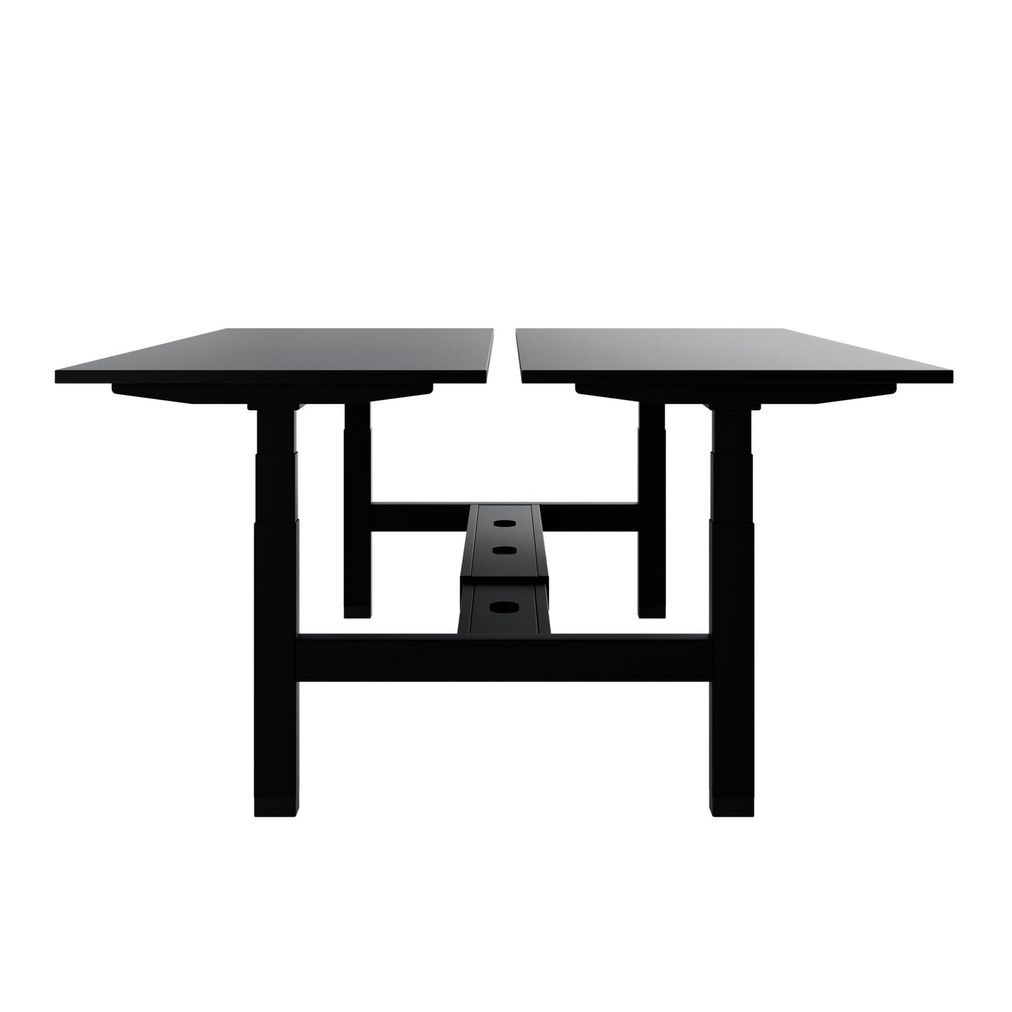 TELDRA Pro Team-Schreibtisch | 1600-1800 mm, elektrisch höhenverstellbar, Schwarz