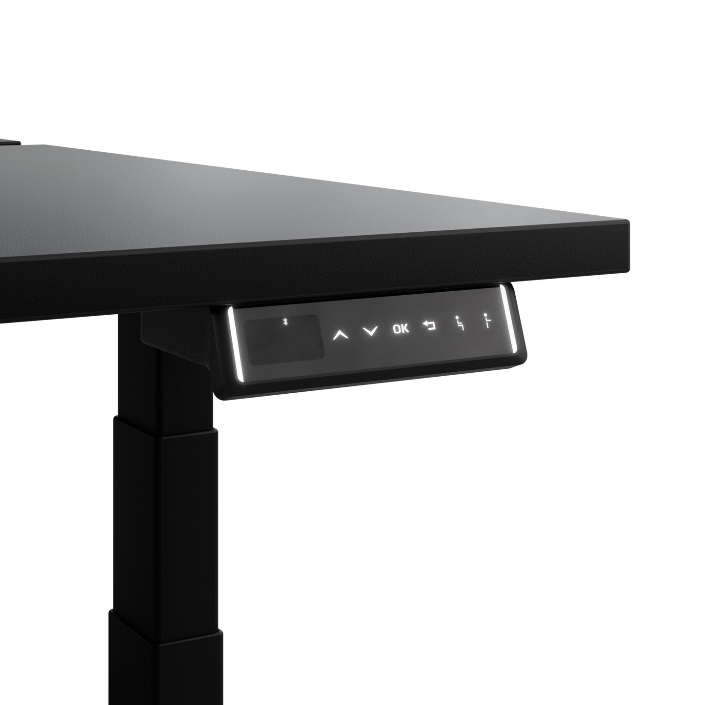 TELDRA Pro Team-Schreibtisch | 1600-1800 mm, elektrisch höhenverstellbar, Schwarz