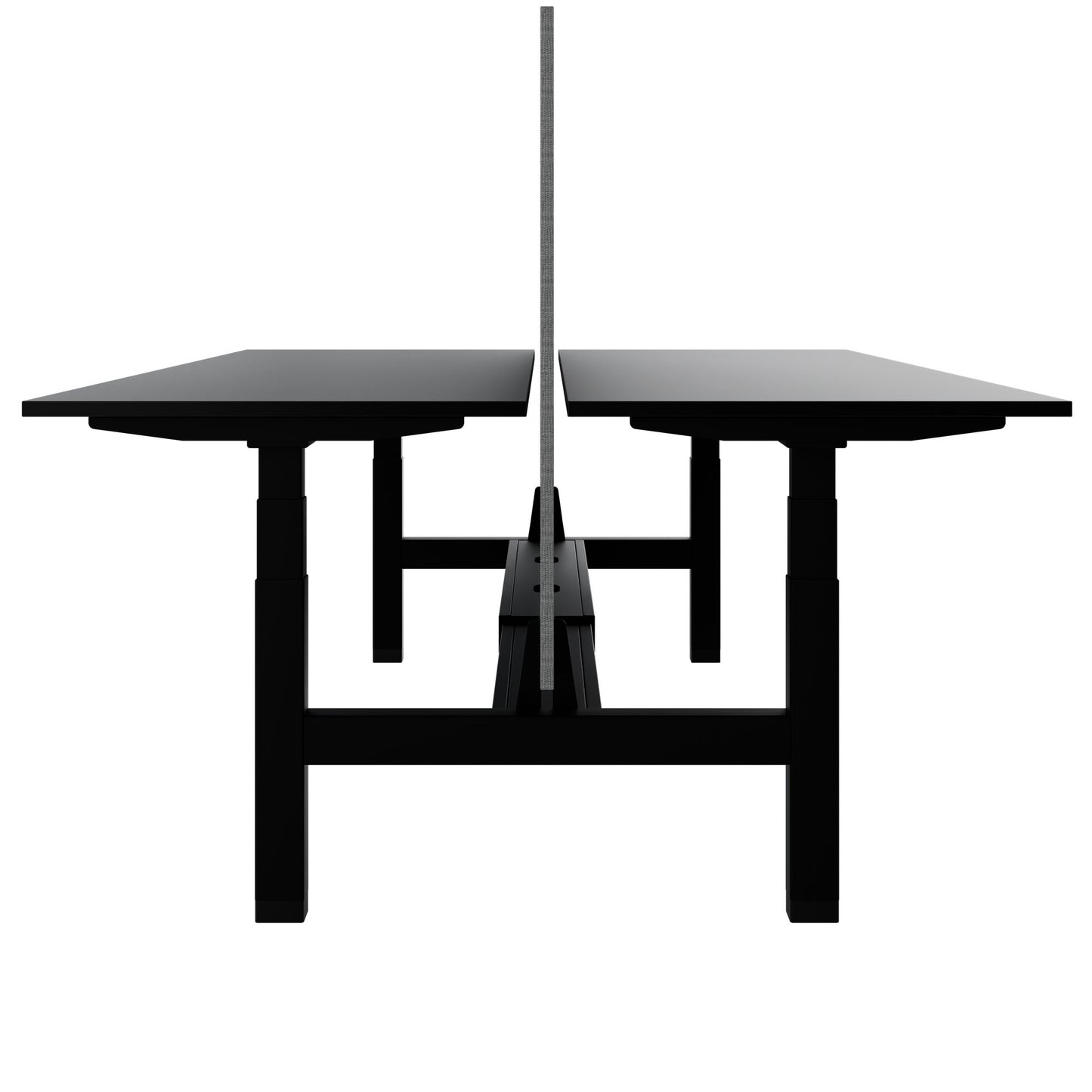 TELDRA Pro Team-Schreibtisch | 1600-1800 mm, elektrisch höhenverstellbar, Schwarz