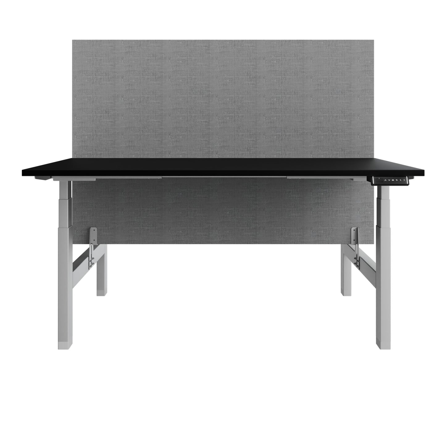 TELDRA Pro Team-Schreibtisch | 1600-1800 mm, elektrisch höhenverstellbar, Schwarz