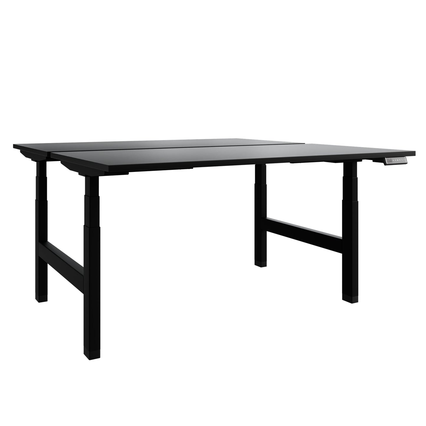 TELDRA Pro Team-Schreibtisch | 1600-1800 mm, elektrisch höhenverstellbar, Schwarz