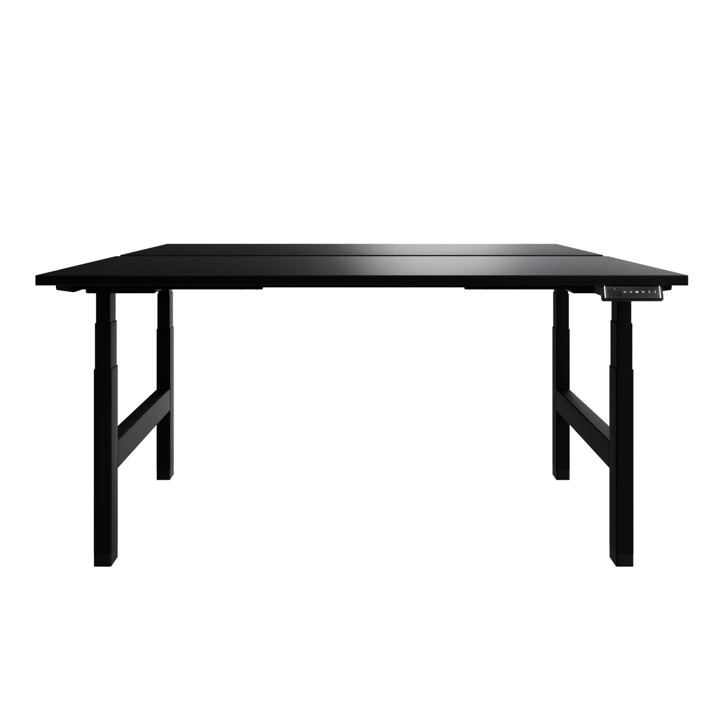 TELDRA Pro Team-Schreibtisch | 1600-1800 mm, elektrisch höhenverstellbar, Schwarz