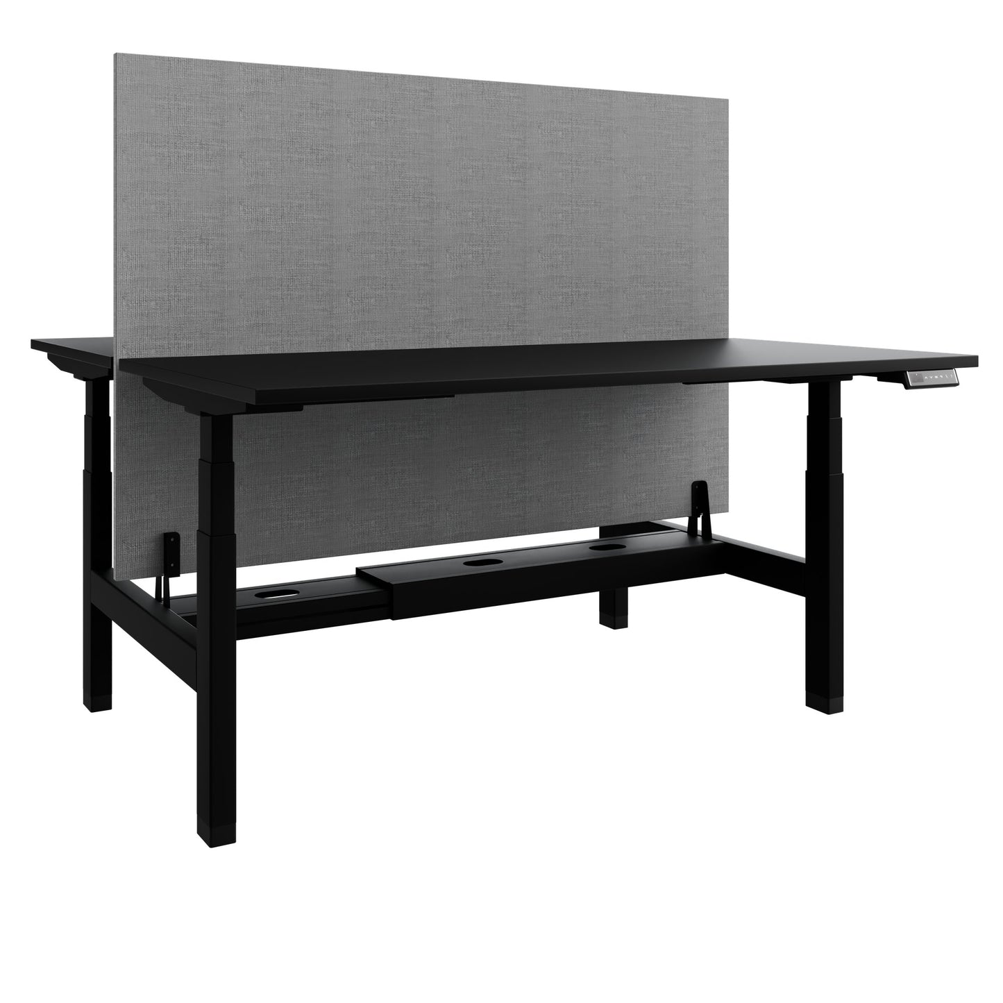 TELDRA Pro Team-Schreibtisch | 1600-1800 mm, elektrisch höhenverstellbar, Schwarz