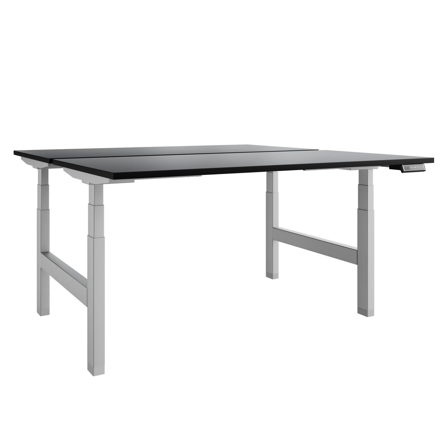 TELDRA Pro Team-Schreibtisch | 1600-1800 mm, elektrisch höhenverstellbar, Schwarz