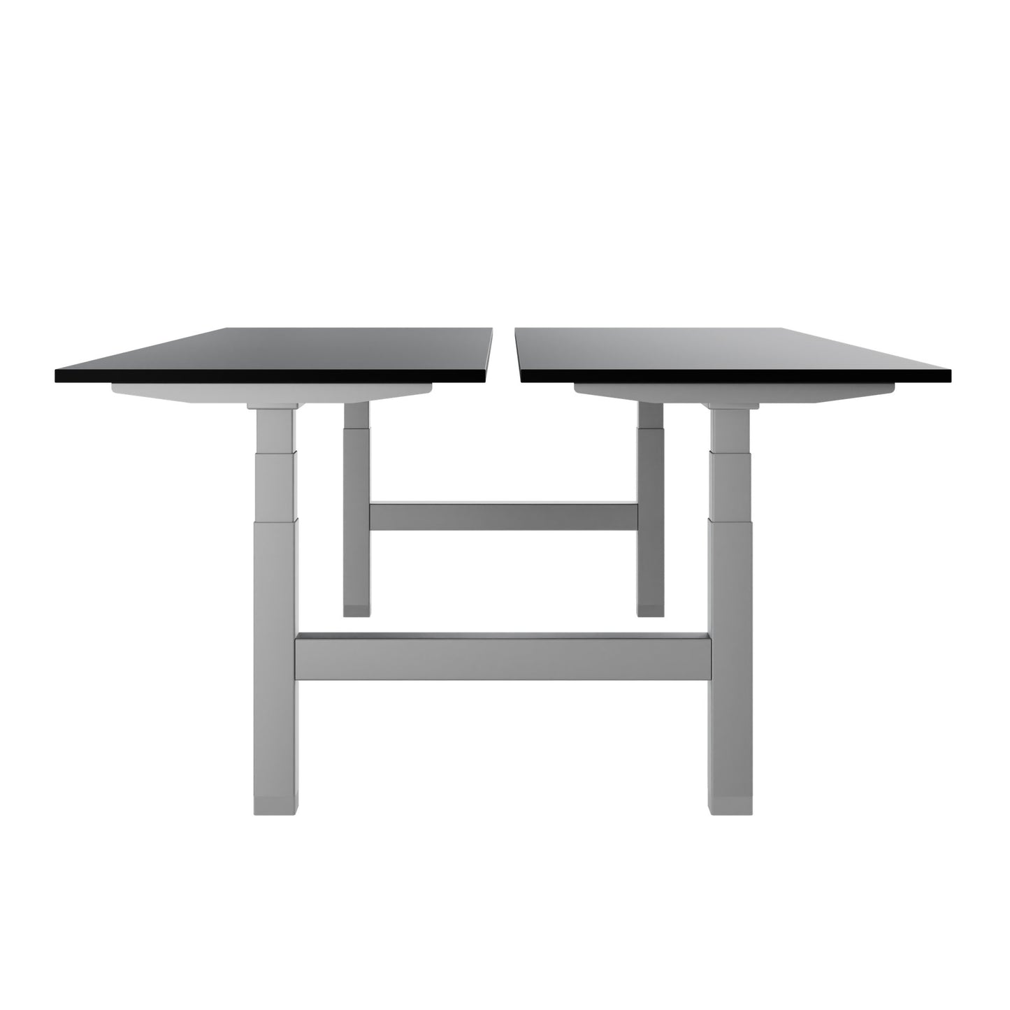 TELDRA Pro Team-Schreibtisch | 1600-1800 mm, elektrisch höhenverstellbar, Schwarz