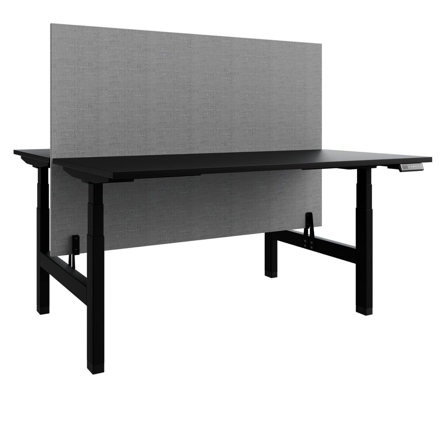 TELDRA Pro Team-Schreibtisch | 1600-1800 mm, elektrisch höhenverstellbar, Schwarz