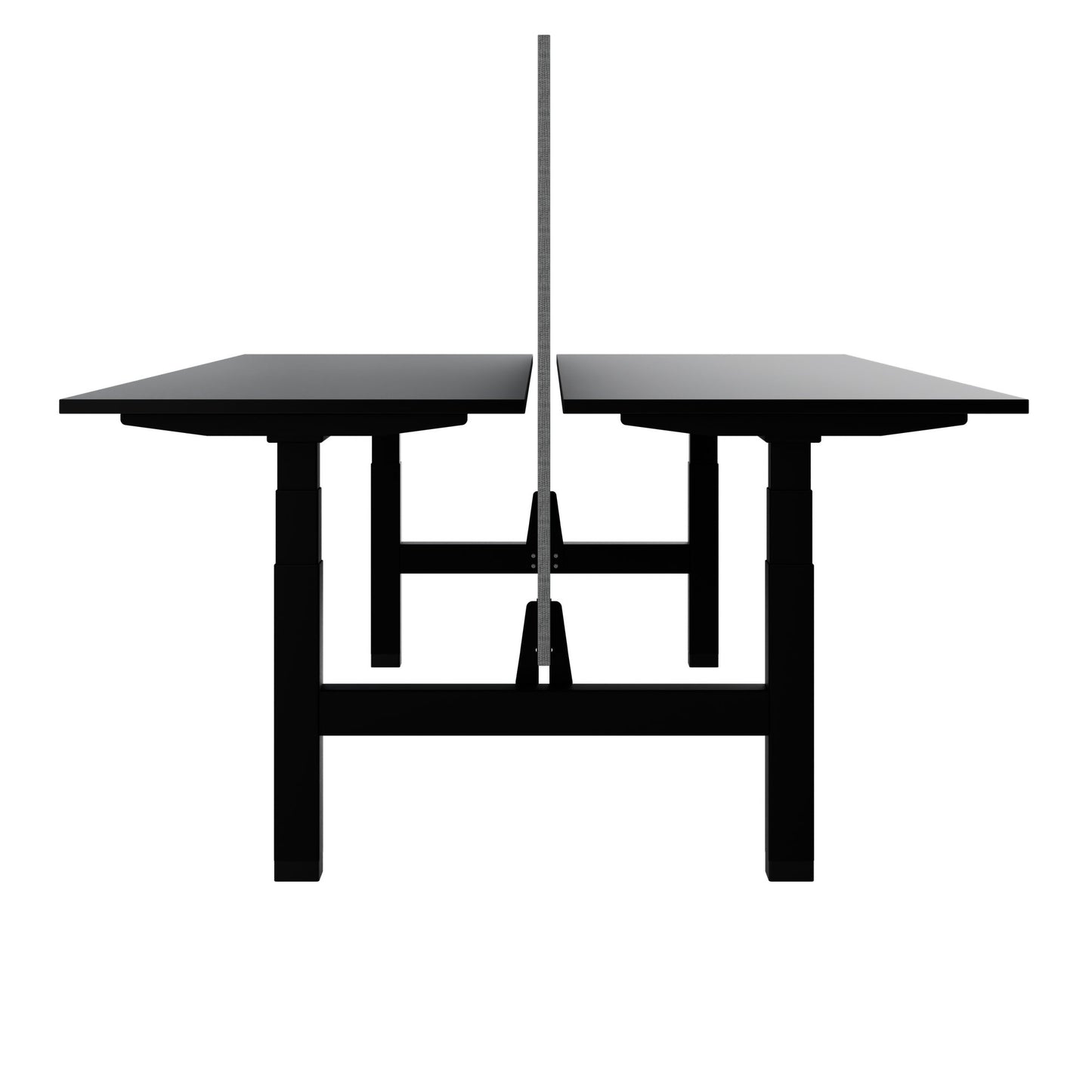 TELDRA Pro Team-Schreibtisch | 1600-1800 mm, elektrisch höhenverstellbar, Schwarz