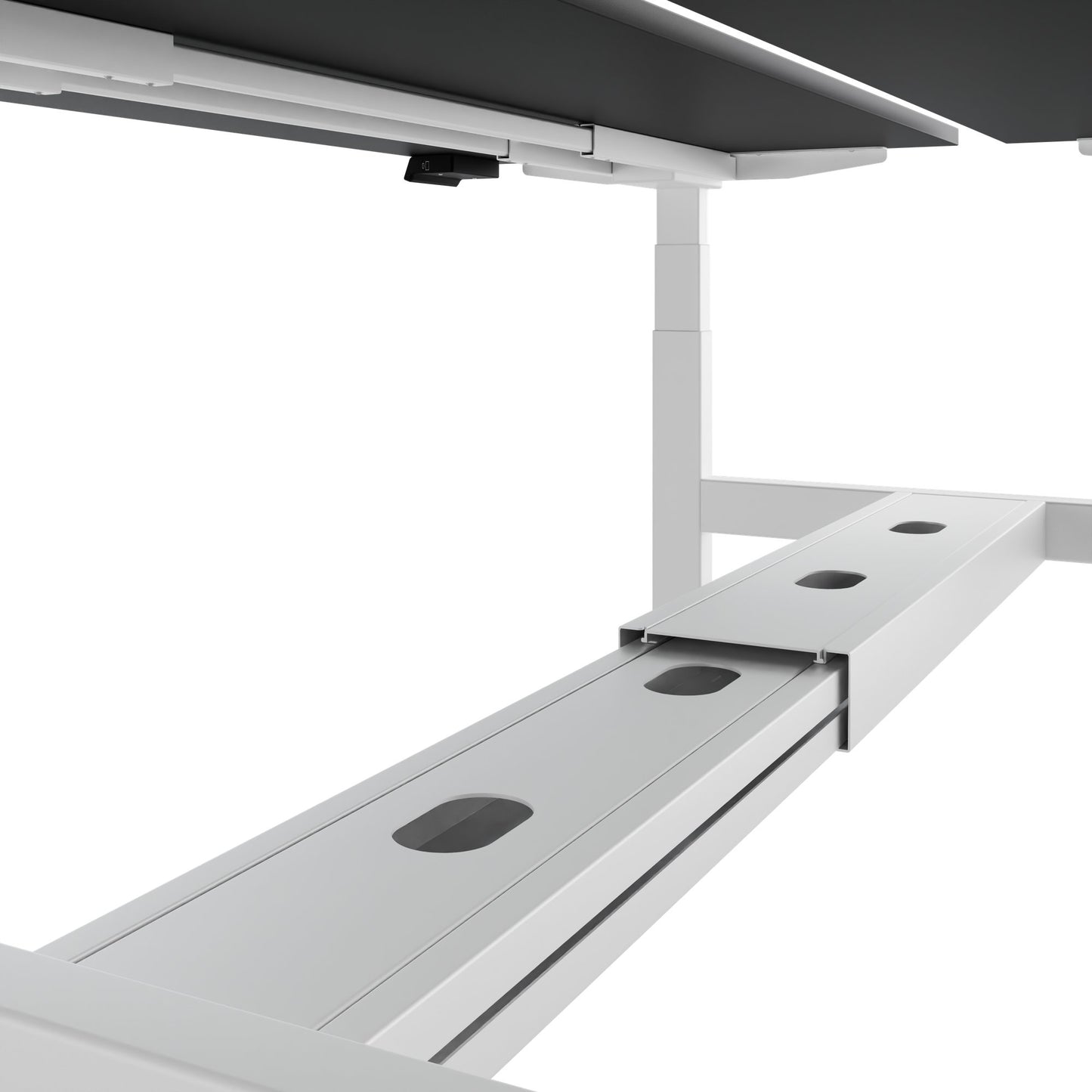 TELDRA Pro Team-Schreibtisch | 1600-1800 mm, elektrisch höhenverstellbar, Schwarz