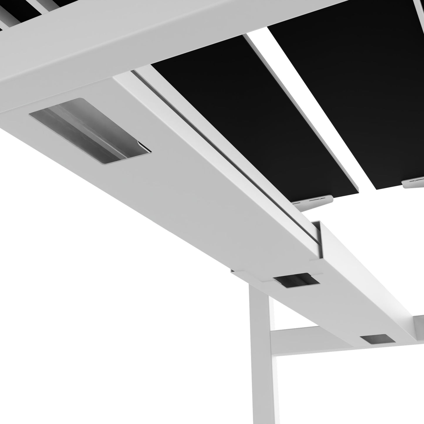 TELDRA Pro Team-Schreibtisch | 1600-1800 mm, elektrisch höhenverstellbar, Schwarz