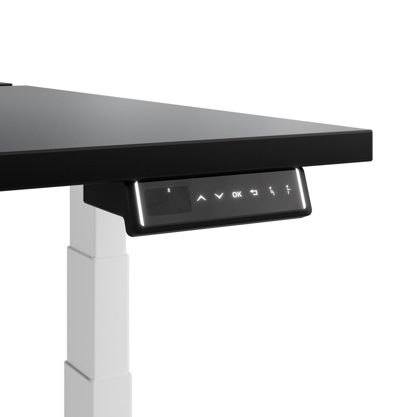 TELDRA Pro Team-Schreibtisch | 1600-1800 mm, elektrisch höhenverstellbar, Schwarz