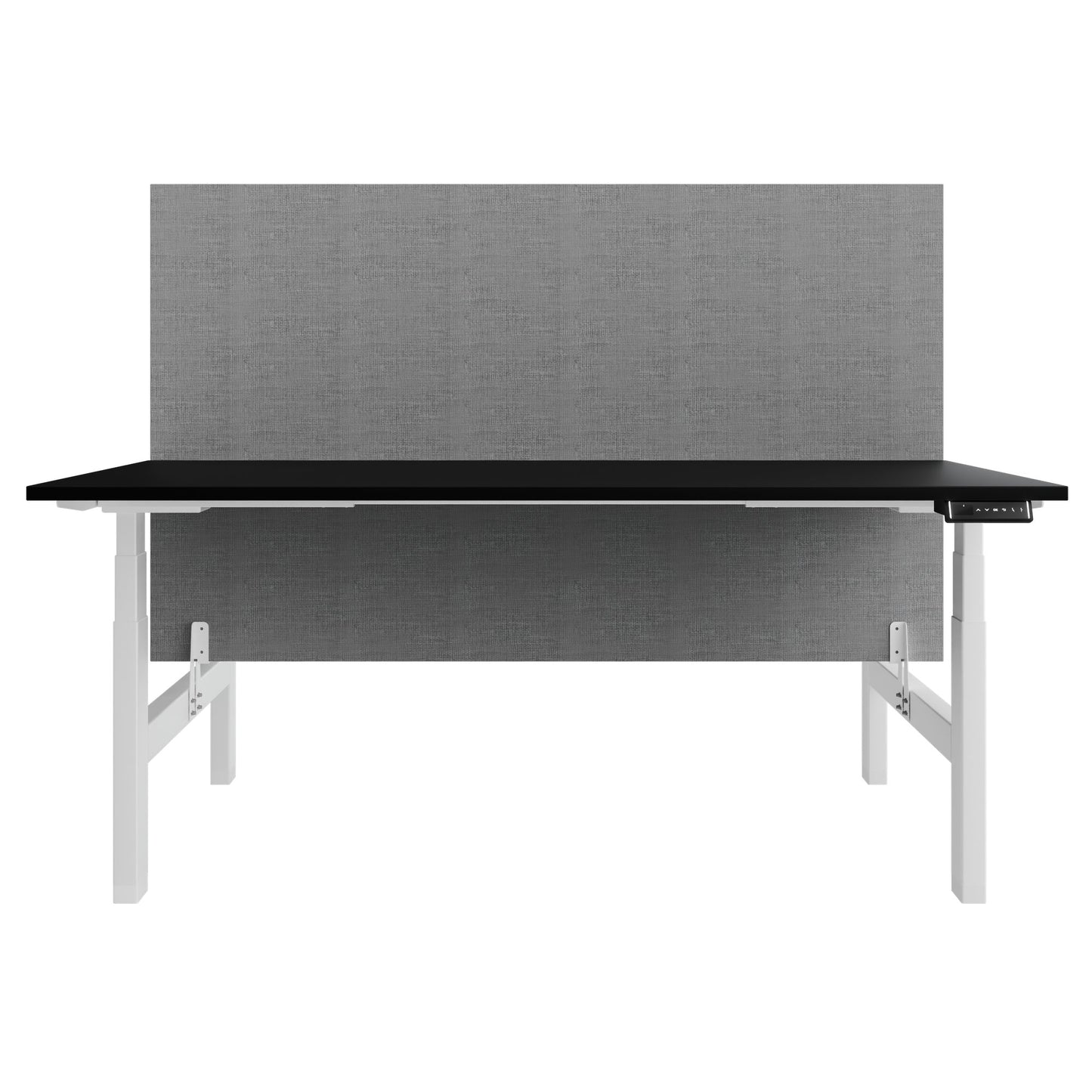 TELDRA Pro Team-Schreibtisch | 1600-1800 mm, elektrisch höhenverstellbar, Schwarz