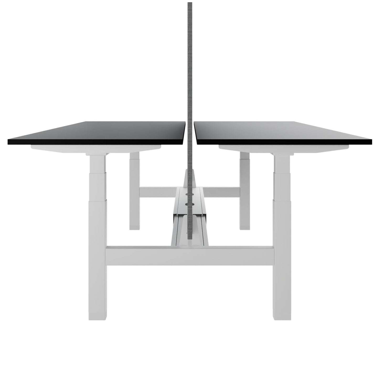 TELDRA Pro Team-Schreibtisch | 1600-1800 mm, elektrisch höhenverstellbar, Schwarz