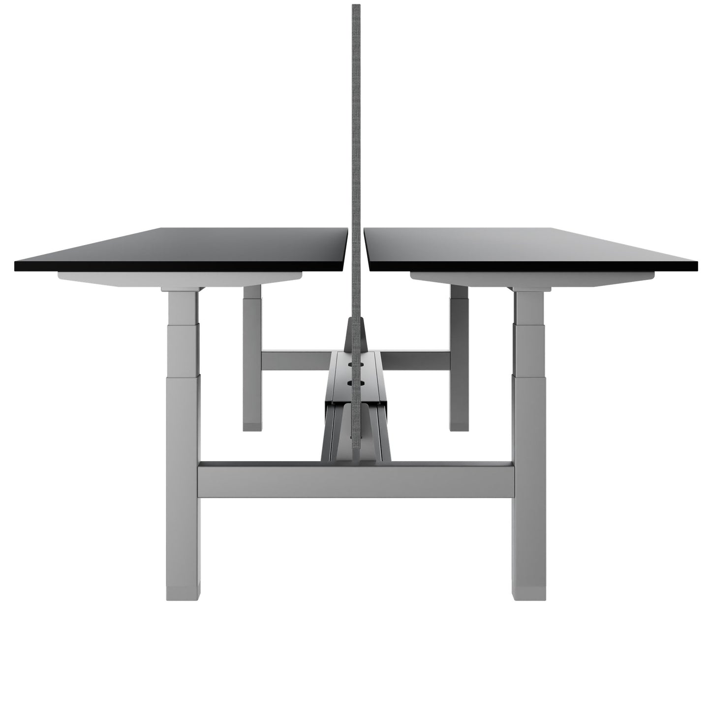 TELDRA Pro Team-Schreibtisch | 1600-1800 mm, elektrisch höhenverstellbar, Schwarz