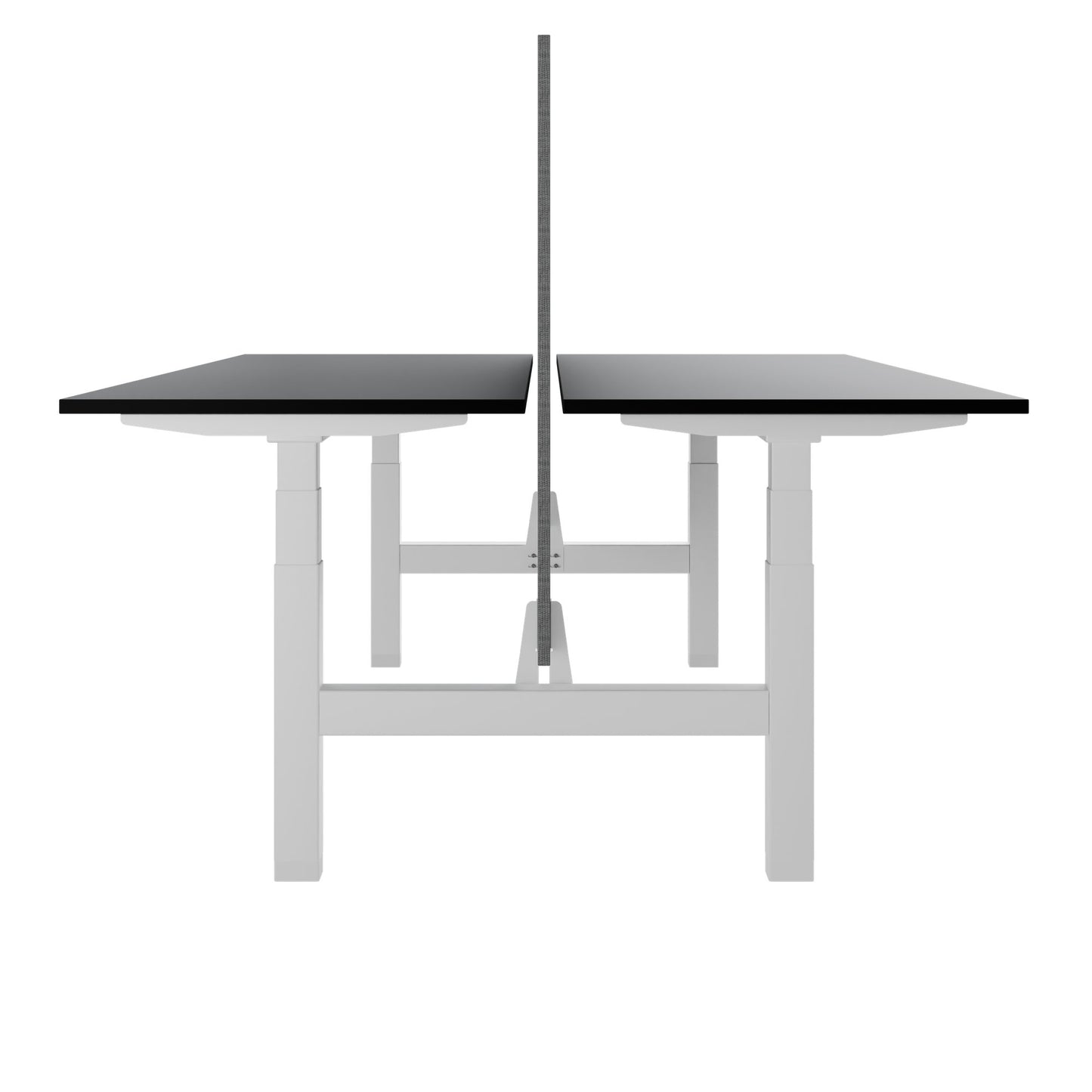 TELDRA Pro Team-Schreibtisch | 1600-1800 mm, elektrisch höhenverstellbar, Schwarz