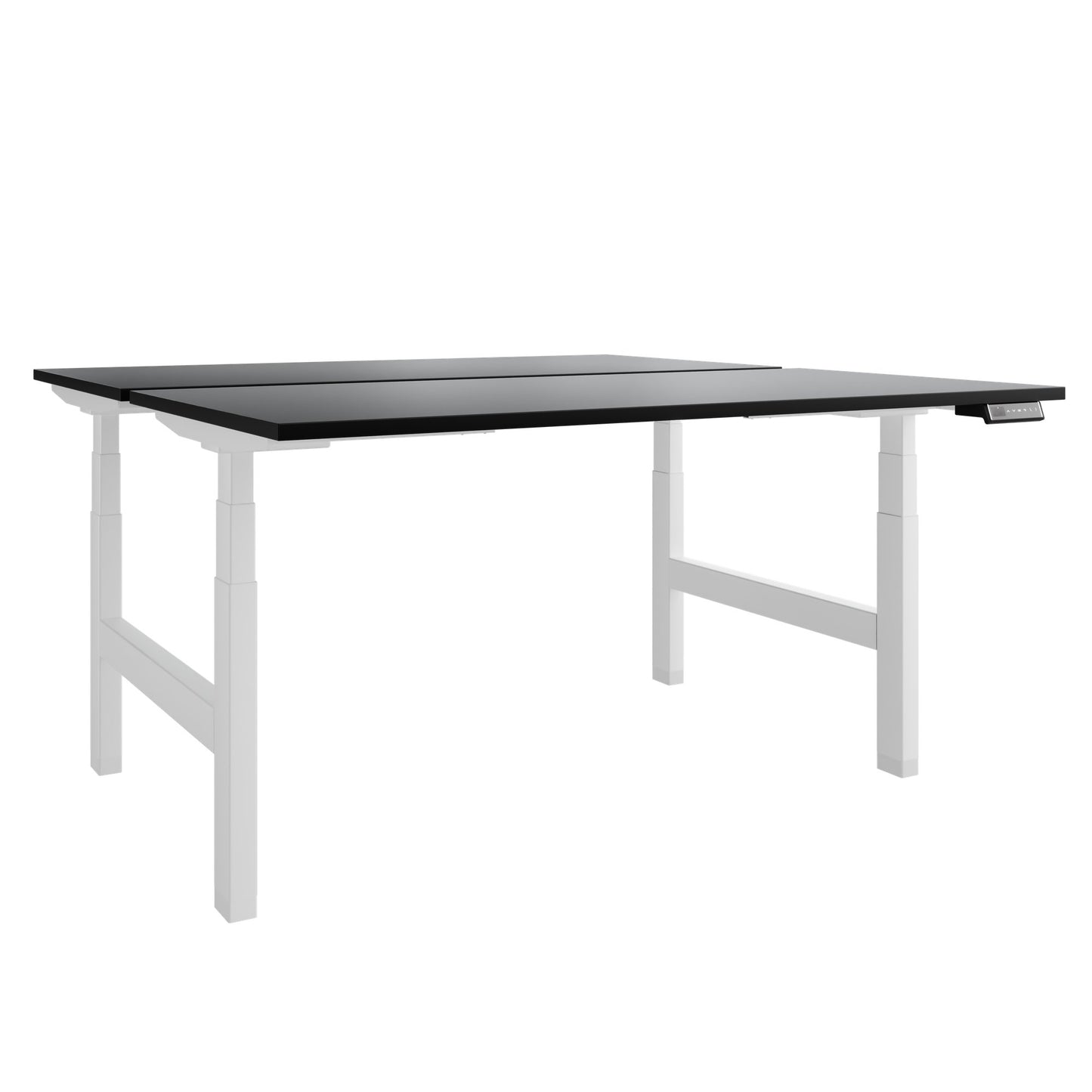 TELDRA Pro Team-Schreibtisch | 1600-1800 mm, elektrisch höhenverstellbar, Schwarz