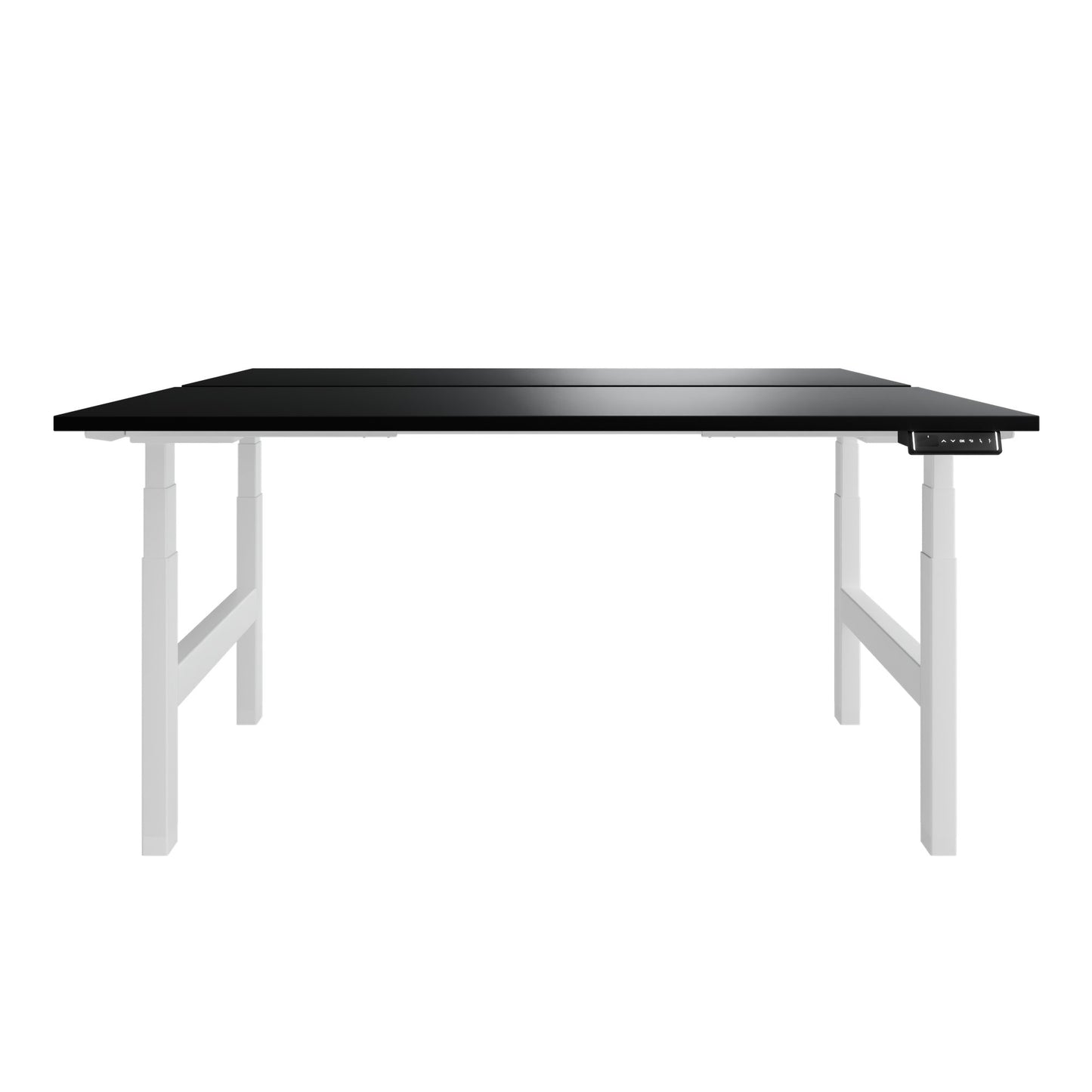 TELDRA Pro Team-Schreibtisch | 1600-1800 mm, elektrisch höhenverstellbar, Schwarz