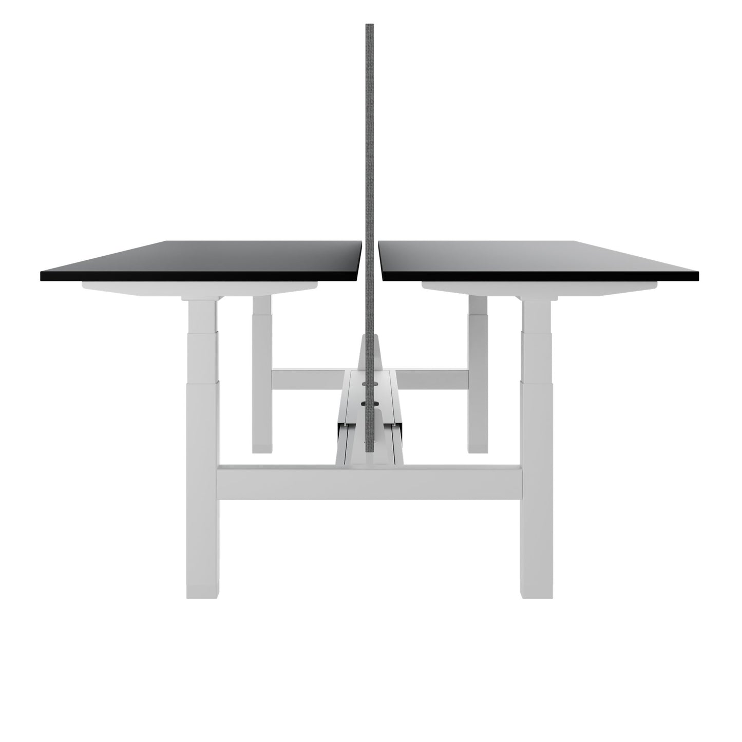 TELDRA Pro Team-Schreibtisch | 1600-1800 mm, elektrisch höhenverstellbar, Schwarz