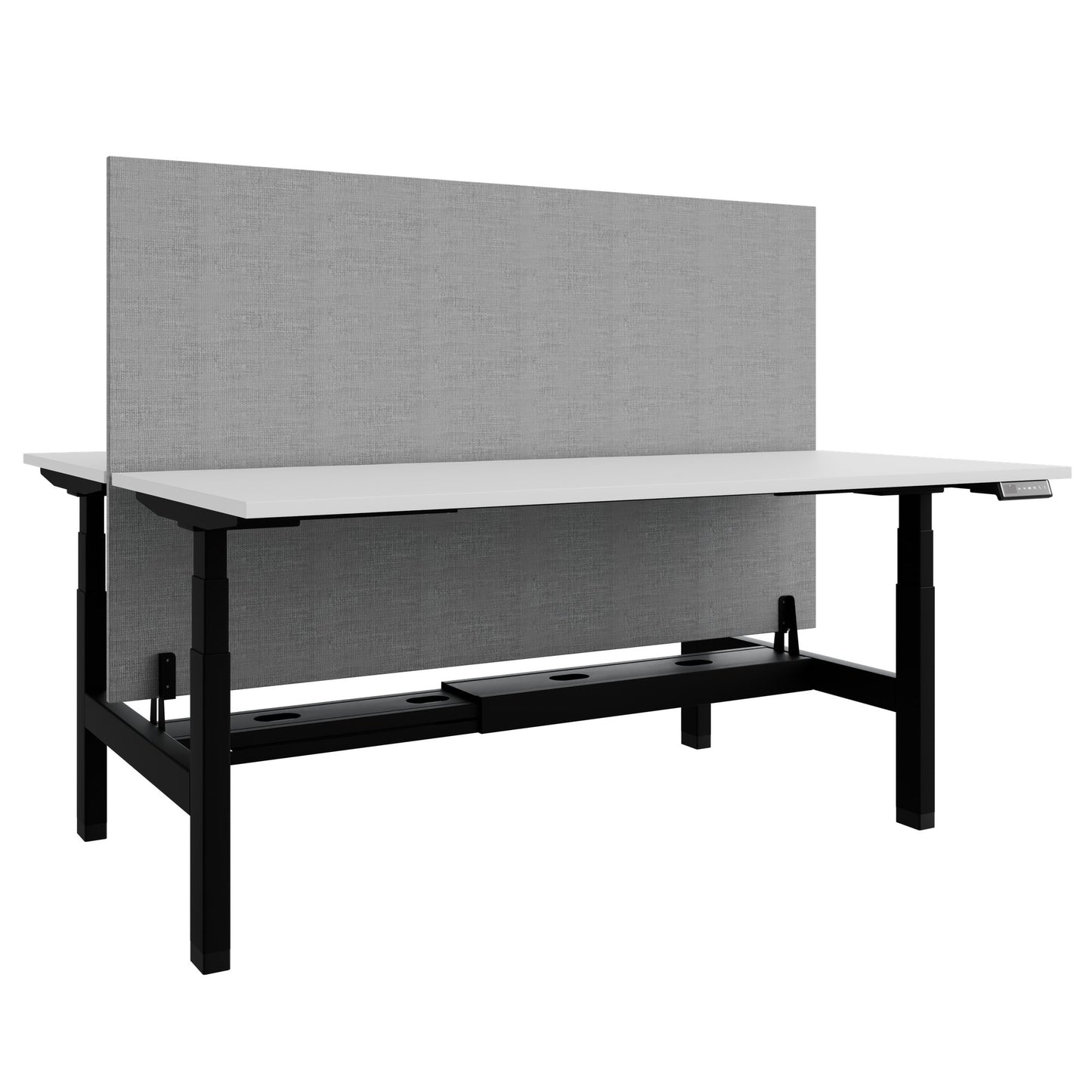 TELDRA Pro Team-Schreibtisch | 1600-1800 mm, elektrisch höhenverstellbar, Weiß