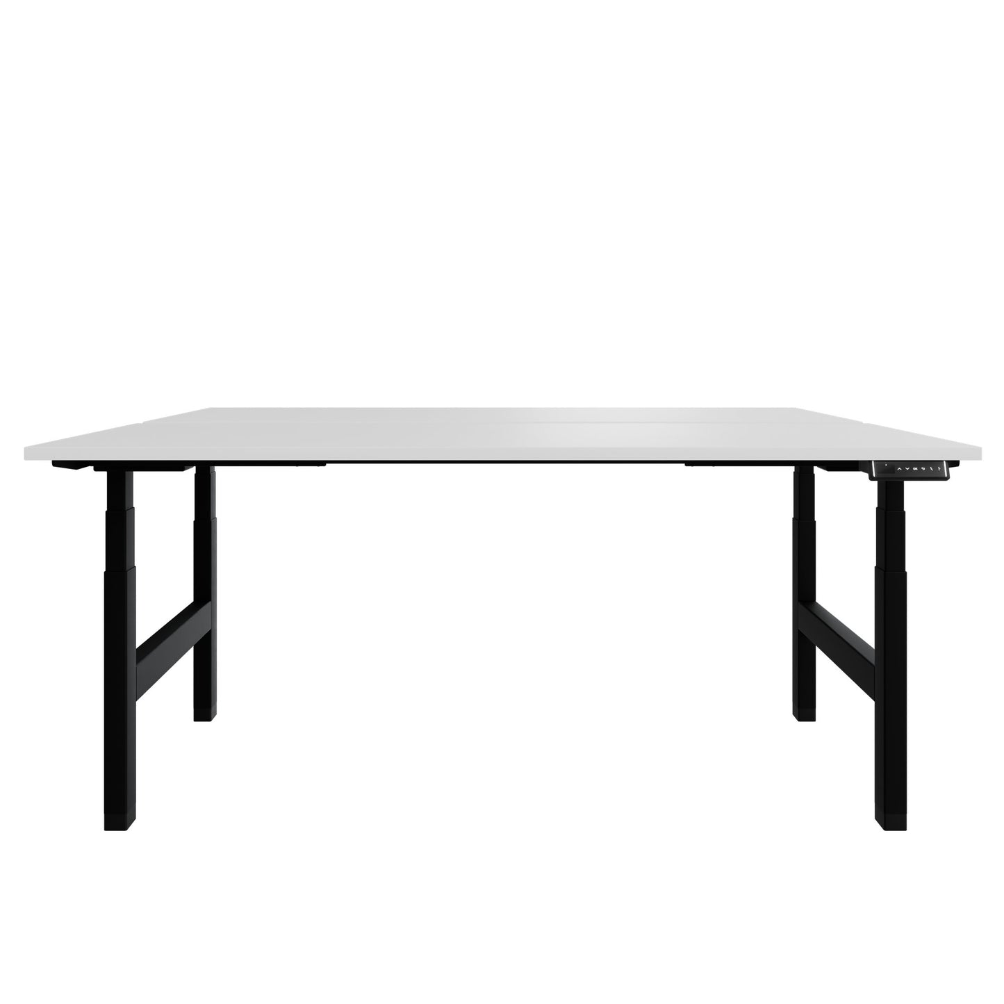 TELDRA Pro Team-Schreibtisch | 1600-1800 mm, elektrisch höhenverstellbar, Weiß