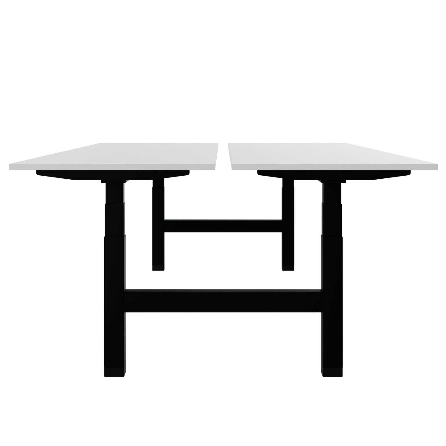 TELDRA Pro Team-Schreibtisch | 1600-1800 mm, elektrisch höhenverstellbar, Weiß