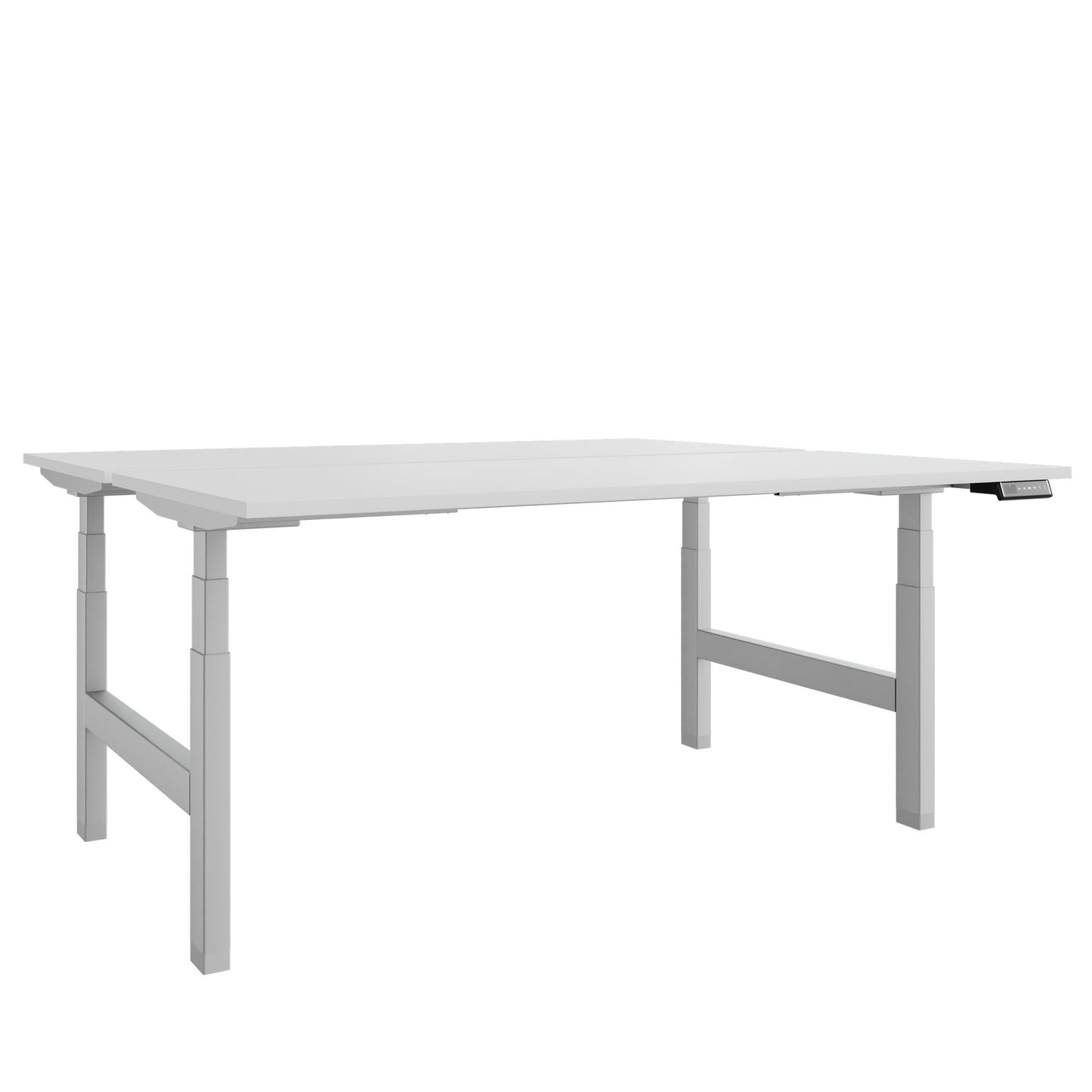 TELDRA Pro Team-Schreibtisch | 1600-1800 mm, elektrisch höhenverstellbar, Weiß