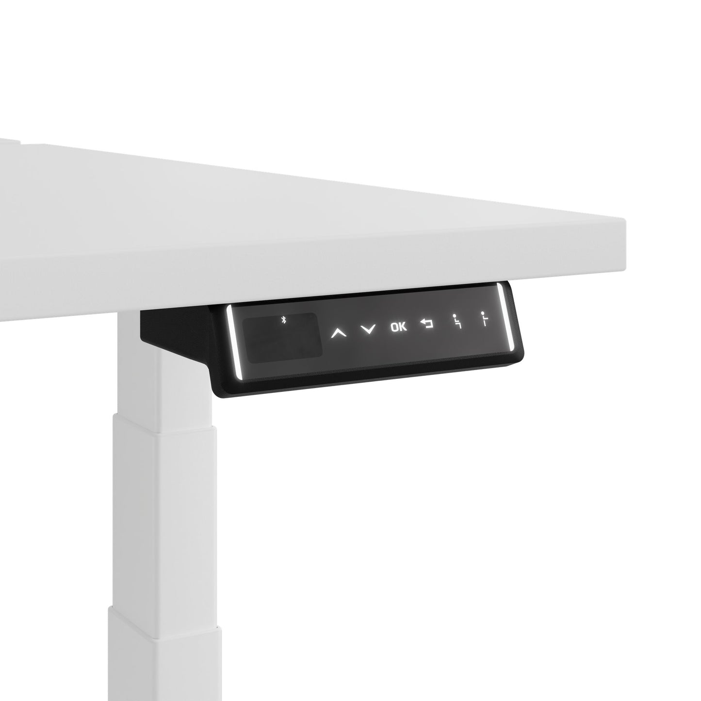 Bureau TELDRA Pro Team | 1600-1800 mm, réglable en hauteur électriquement, blanc