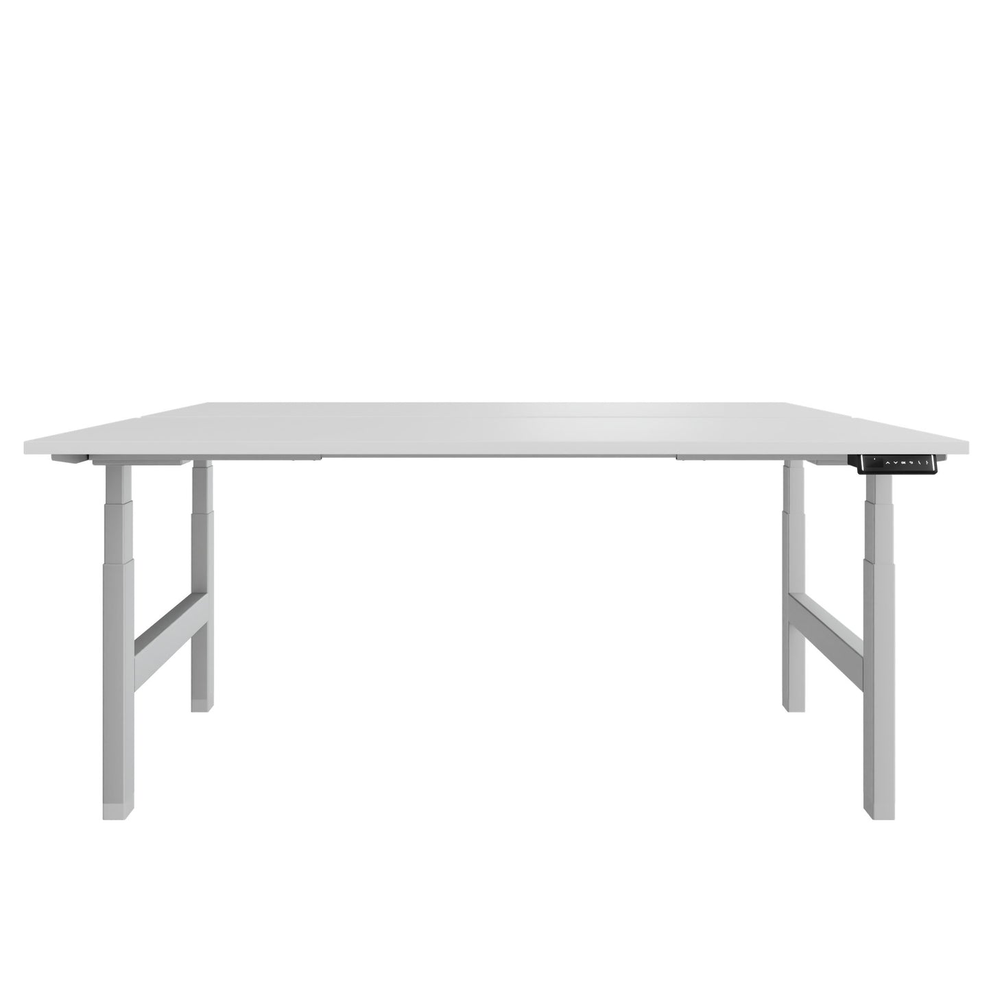 TELDRA Pro Team-Schreibtisch | 1600-1800 mm, elektrisch höhenverstellbar, Weiß