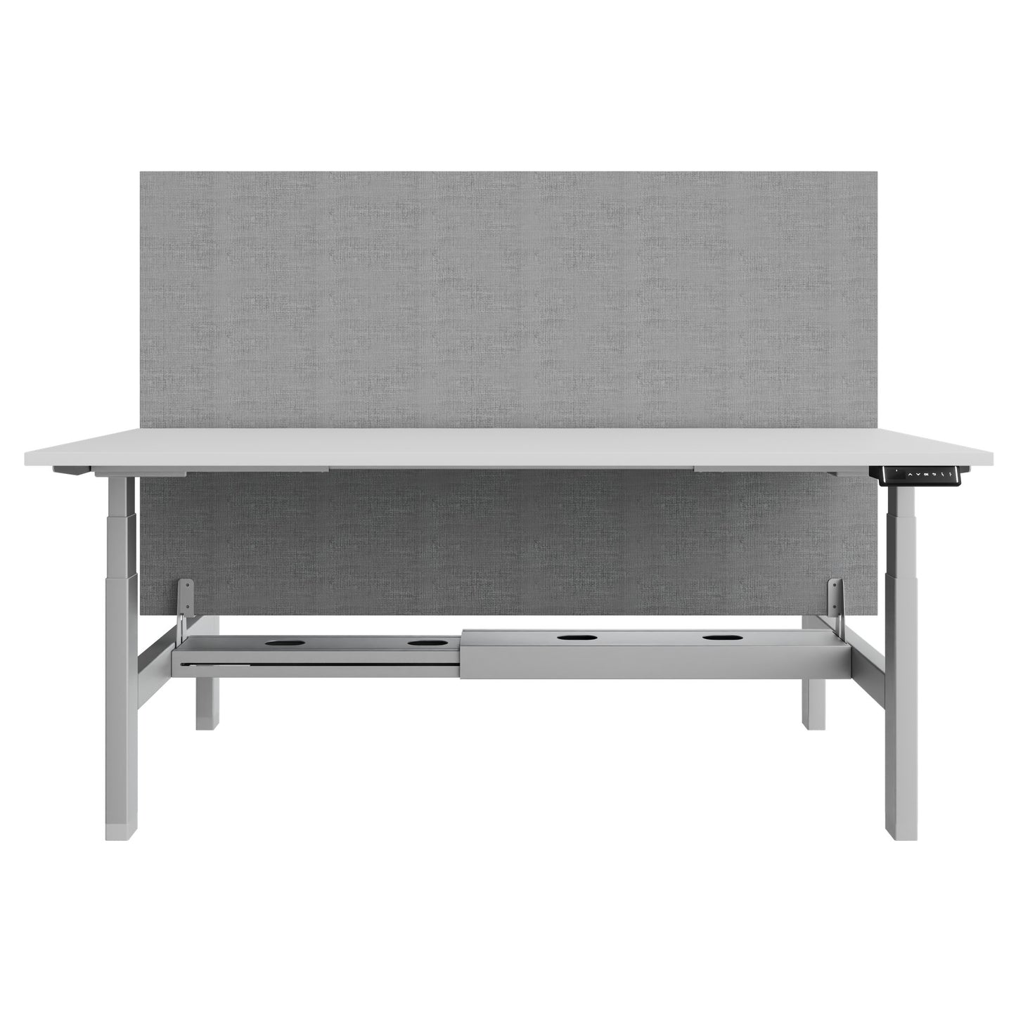 TELDRA Pro Team-Schreibtisch | 1600-1800 mm, elektrisch höhenverstellbar, Weiß